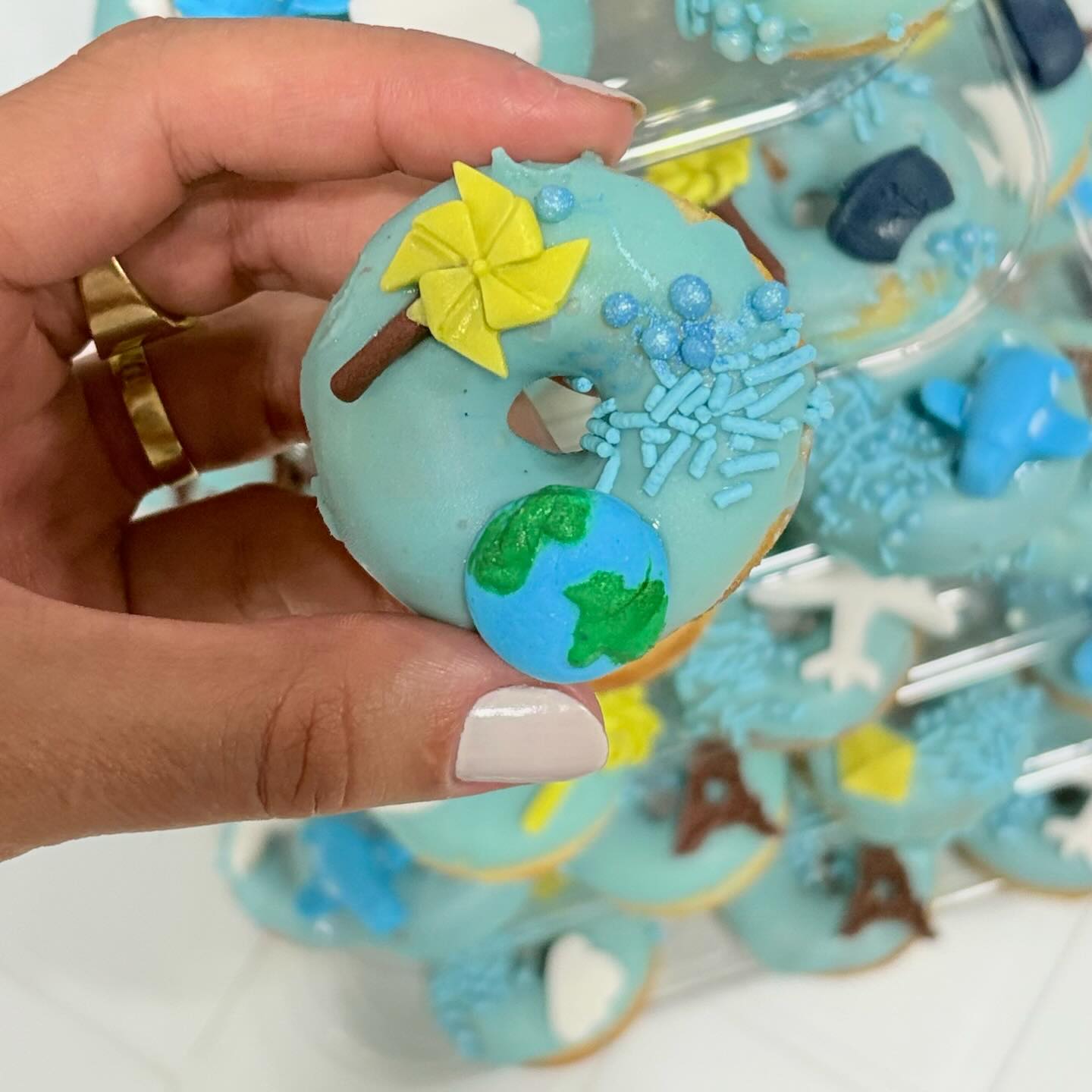 Mini Cake donuts - 1 ano Athos