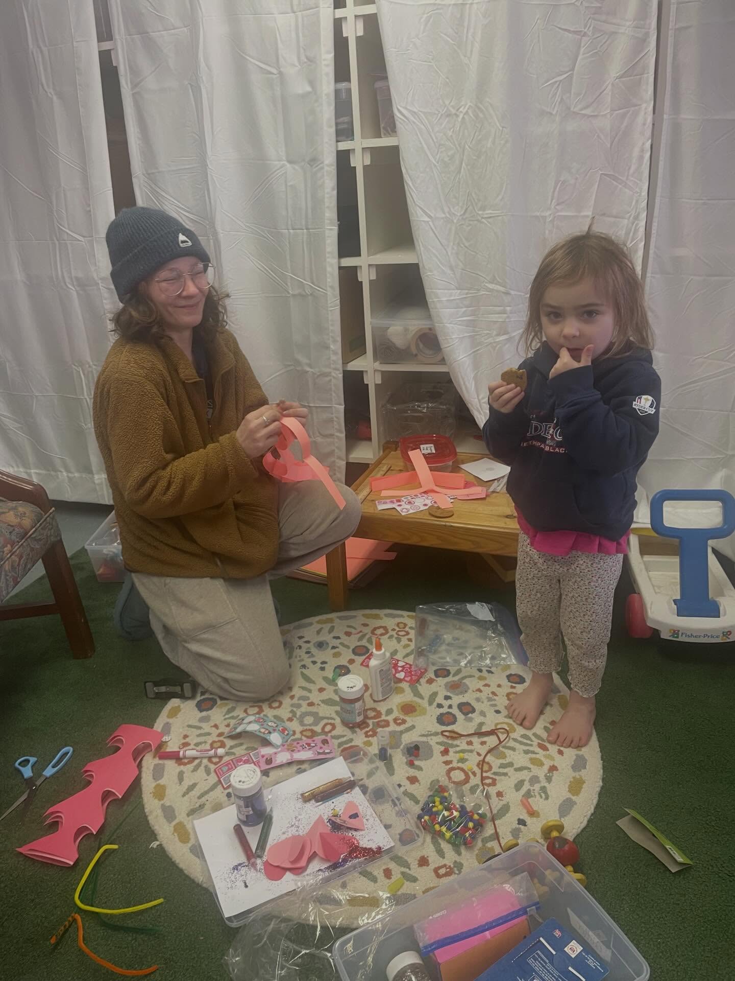 Juno and her Mom did a fab job of decorating our tree for Valentine’s Day today!