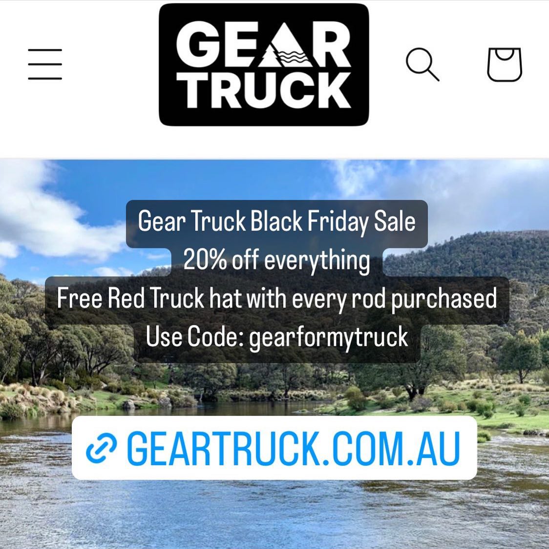 Gear Truck Black Friday Sale
20% off everything
Free Red Truck hat with all rods purchased
Use code: gearformytruck
#geartruck #redtruckflyfishing #redtruckflyrods
#flyfishingtrip #flyfish #flyfishing #flyfishingaddict #flyfishingadventures #flyfishingjunkie #flyfishinglife #flyfishingnation #flyfishingonly #flyfishingphotography #flytying #onthefly #browntrout #rainbowtrout #catchandrelease #dryfly #tightlines #trout #troutbum #flylife #troutfishing #afterpay #afterpayit #flyfishingaustralia #flyfishingnz #flyfishingnewzealand