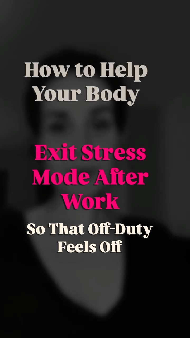 Do you feel like you can’t actually shut down your brain?
You aren’t alone. Your nervous system is likely still holding onto yesterday’s activation.
This is called “allostatic load.”
This is what happens when your body stays in work mode, with your heart rate elevated, muscles tense, and cortisol flowing, but never gets the biological signal that the workday is over and it’s safe to stand down.
Save this to use when you sign off today.
When your body doesn’t register that work has ended, rest doesn’t actually restore you. Instead, you bring that invisible tension home with your mind still racing through tomorrow’s tasks.
Here’s a two-step method to teach your body that the workday is actually over:
Step 1: Micro-dose the stress.
Look at your laptop or phone, the object that signals “work mode” to your brain, for just 3 to 5 seconds. Long enough for your body to feel that familiar activation in your chest or shoulders. Then immediately look away.
Step 2: Complete the cycle.
Turn your head and look around the room. Notice a window, a plant, the wall color. Something that brings you peace. This ‘orienting’ behavior tells your brain the environment has changed from ‘work’ to ‘home/safe.’ Exhale longer than you inhale. This is a quick way to flip the switch from stress to rest.
This clears the backlog of unfinished stress cycles so your body can actually shift into rest mode.
If you want to move from constant buzz to deep rest, I’m here to help you retrain your system.
Follow @mariamrajabicoaching for more tools to actually turn off after work.
#BurnoutRecovery #ChronicStress #NervousSystemHealing #SomaticCoaching #TechBurnout