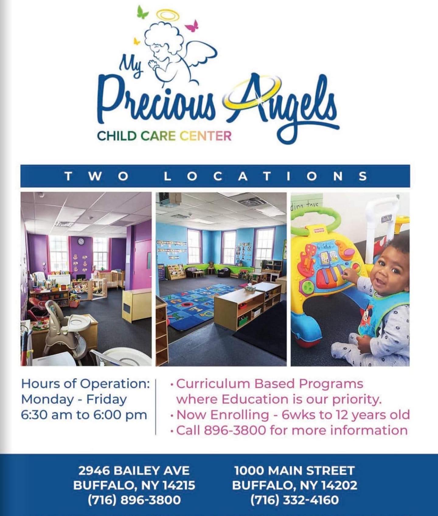 One family in 2 locations!!! Contact us today and set up a tour 💚❤️🩷💙
.
#Childcare #MyPreciousAngels #MyPreciousAngelschildcare #Daycare #buffalodaycare #buffalodaycareproviders #buffalochildcare #buffalochildcareproviders