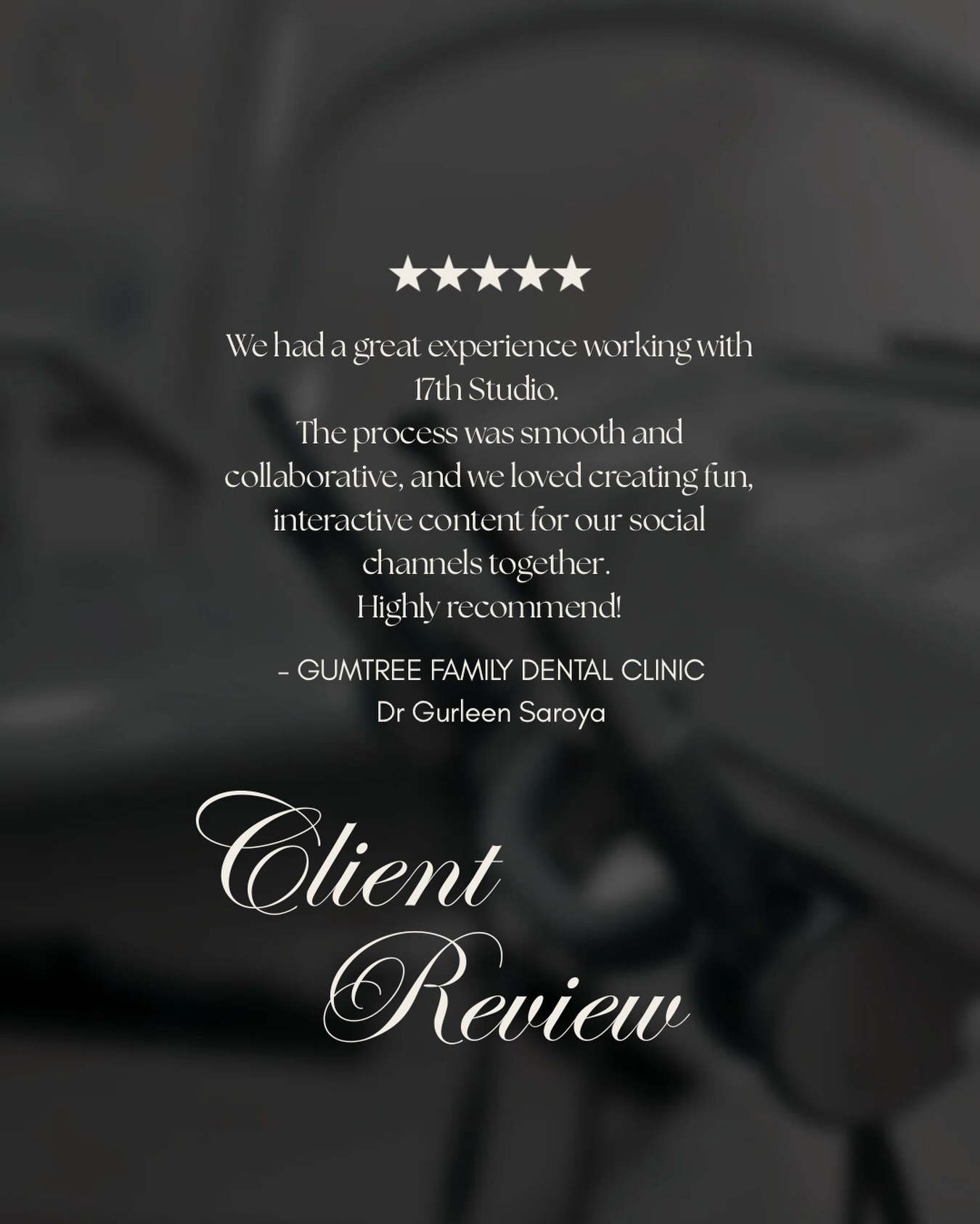 Grateful for kind words like these 🤍
Working with clinics like Gumtree Family Dental is exactly why we do what we do—collaborative, fun, and aligned with their brand.
🦷 Want content that reflects your clinic and your team? Let’s chat.
Connect@17thstudios.com
www.17thstudios.com
#DentalMarketing #DentalSocialMedia #DentalClinicLife #DentalBranding #HealthcareMarketing