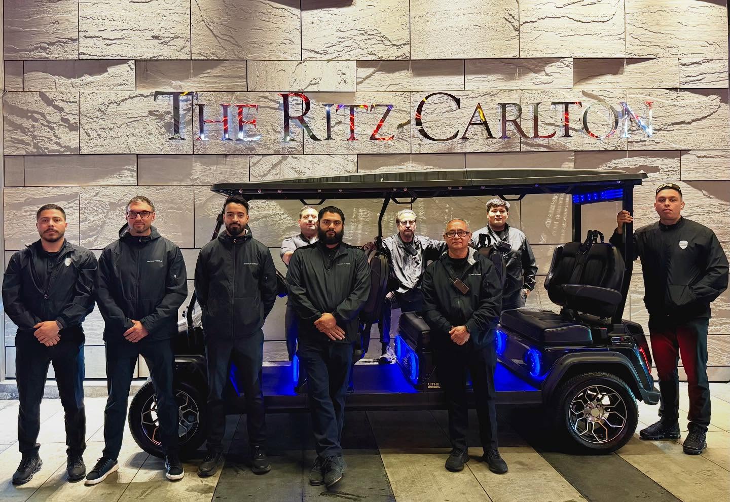 9 guys on site at The Ritz-Carlton, Los Angeles for Grammy Awards night.
#golfcartshuttle #shuttleservice #eventlogistics #losangelesevents #laevents
