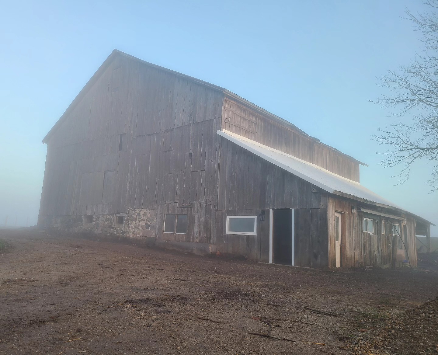 Lots of memories came down this week. #barn #Foggy #barndemo #greyboard #barnboard #oldwood #oldbarn #Timbercraft