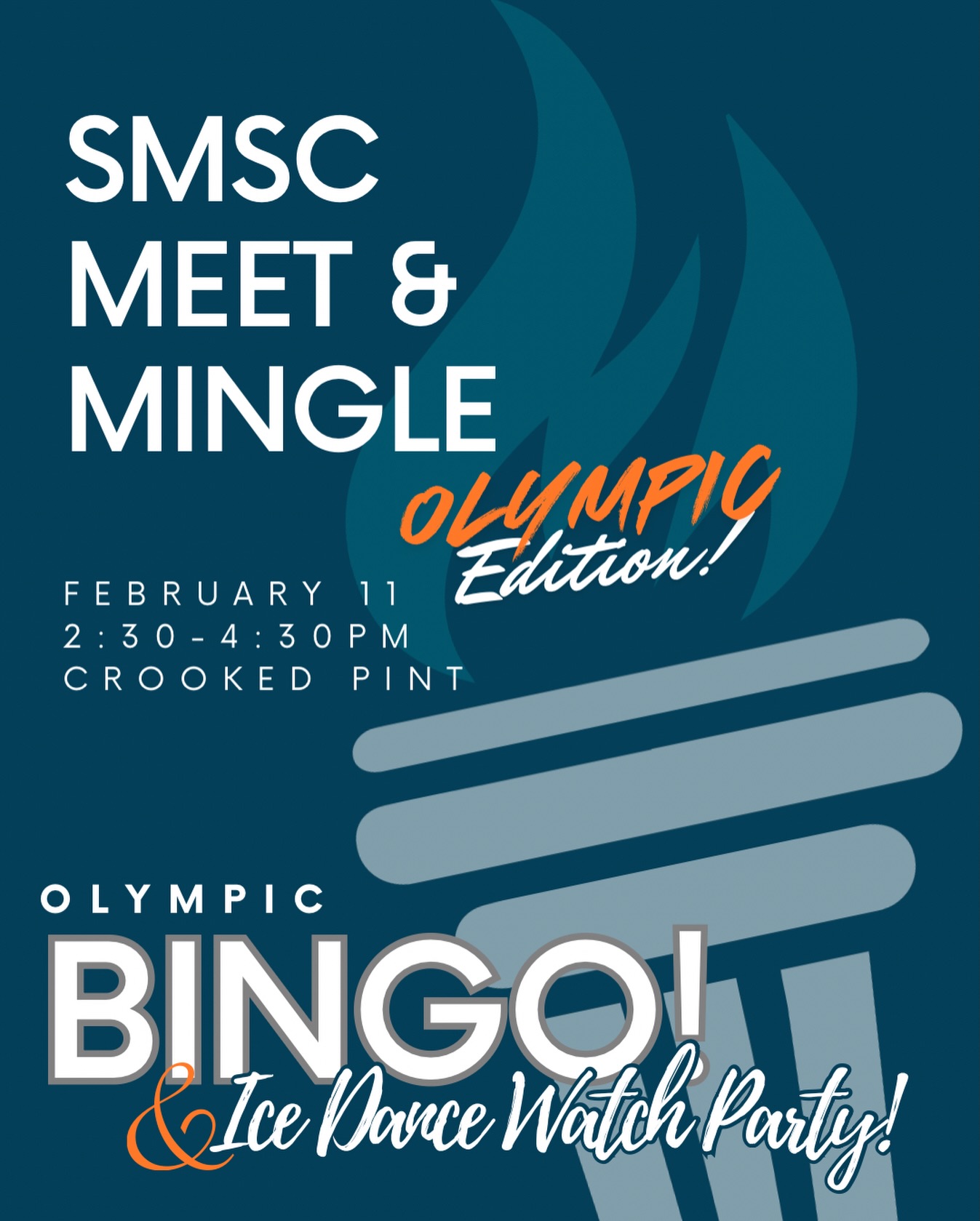 ⭐️Olympic Countdown⭐️
Join SMSC for Olympic BINGO and an Olympic Ice Dance Free Dance viewing party! Things you need to know:
⭐️No Cost to Participate
⭐️All are welcome!
⭐️Bring a friend and get a door prize!
⭐️No skating knowledge needed!
⭐️Food and Beverages are on your own.
We look forward to having you join us at our Olympic event!