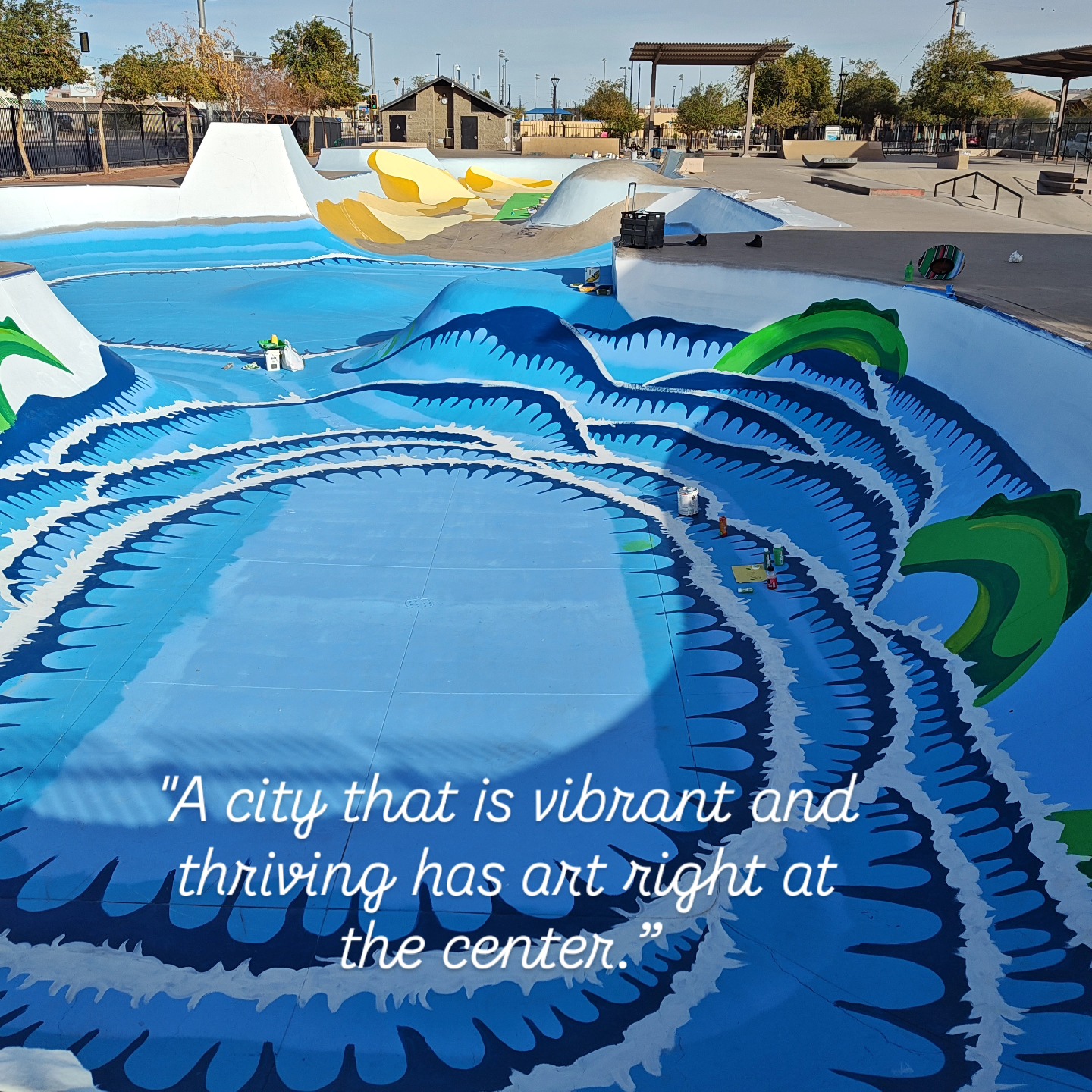 Public art is good for cities and identity.
Studies show that investments in public art can improve street safety, provide tourism and new jobs, and combat social isolation and anxiety.
#makeartnotwar
#imperialvalleymurals
#loveyourcommunity
Source: https://www.yesmagazine.org/health-happiness/2021/12/06/public-art-cities