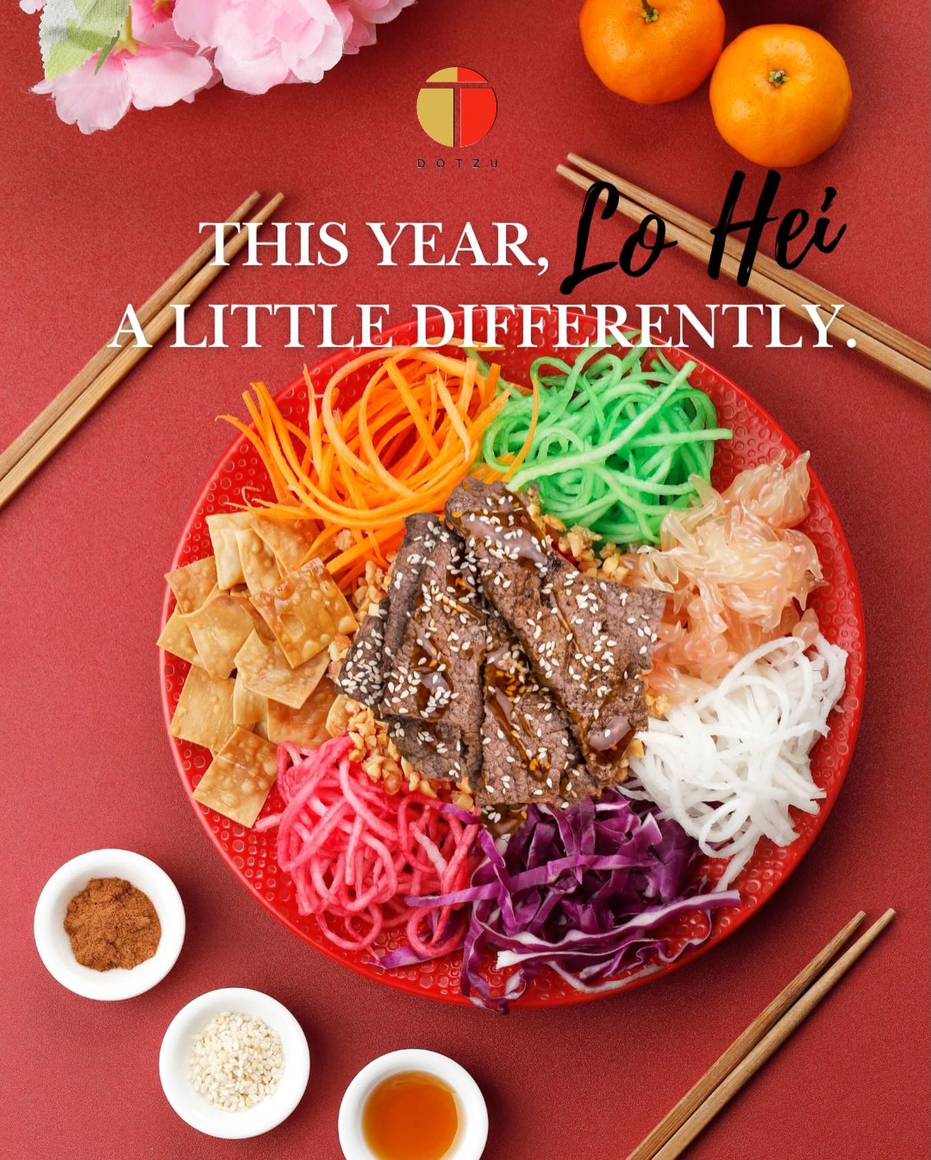 This Year, Lo Hei a Little Differently. 🧧🥩
Upgrade your Yusheng at home with lightly grilled Japanese Wagyu — tender, aromatic, and rich in umami.
A gentle sear, a joyful toss, and wishes of abundance, harmony, and prosperity. ✨
Because meaningful celebrations deserve ingredients chosen with care.
🥩 Premium Japanese Wagyu
🔥 Lightly grilled for perfect balance
🏠 Restaurant-quality Lo Hei, beautifully done at home
👉 Contact us for our recommended Wagyu cuts to welcome a year of good fortune.
#dotzusg #loheiathome #wagyuyusheng #CNY2026 #prosperitytoss