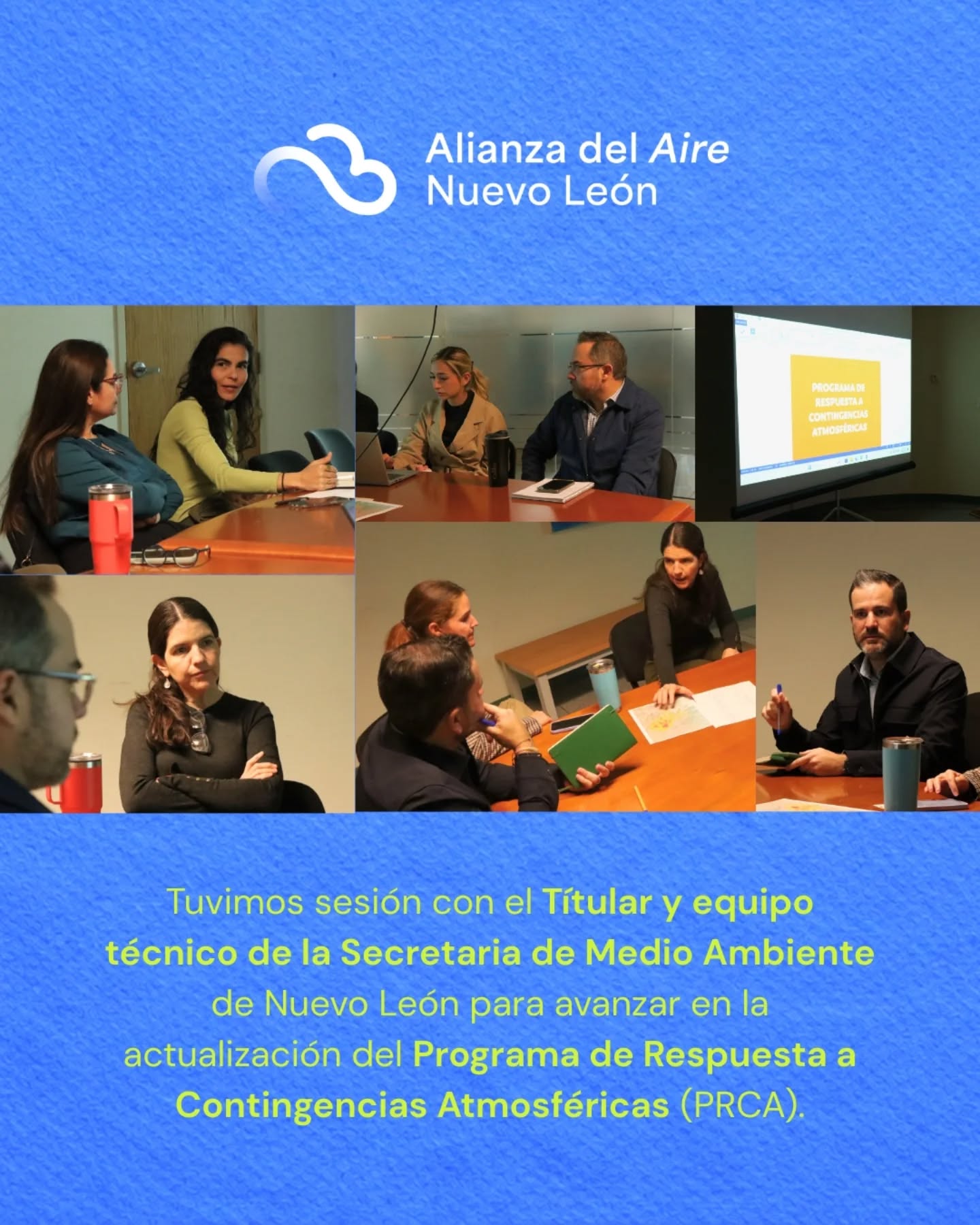 Seguimos trabajando para que Nuevo León cuente con un PRCA actualizado y que efectivamente se implemente. Porque medir, comunicar y responder adecuadamente ante la contaminación del aire es fundamental para proteger la salud de la población y garantizar el derecho a un ambiente sano. 🌎🌬️
#airelimpio #calidaddelaire #saludambiental #nuevoleon #medioambiente