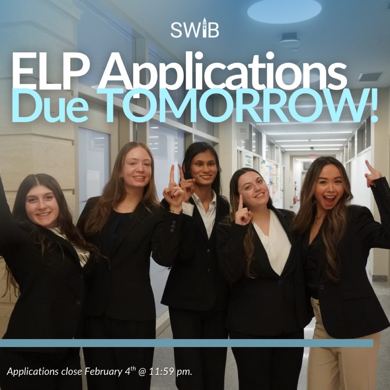 1 DAY LEFT! Make sure to submit your application by tomorrow, February 4th at 11:59pm. We look forward to reading your responses.