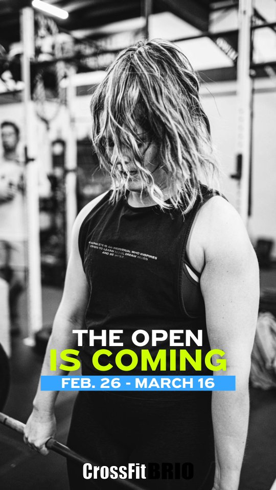 🔥 TYPE 🔥 2 🔥 FUN 🔥
@crossfitbrio is for people who embrace challenge and The Open is our time to shine.
It all starts two weeks from today!
👉 Games.crossfit.com to register
#crossfitcommunity #cfopen2026 #dohardthings #teambrio