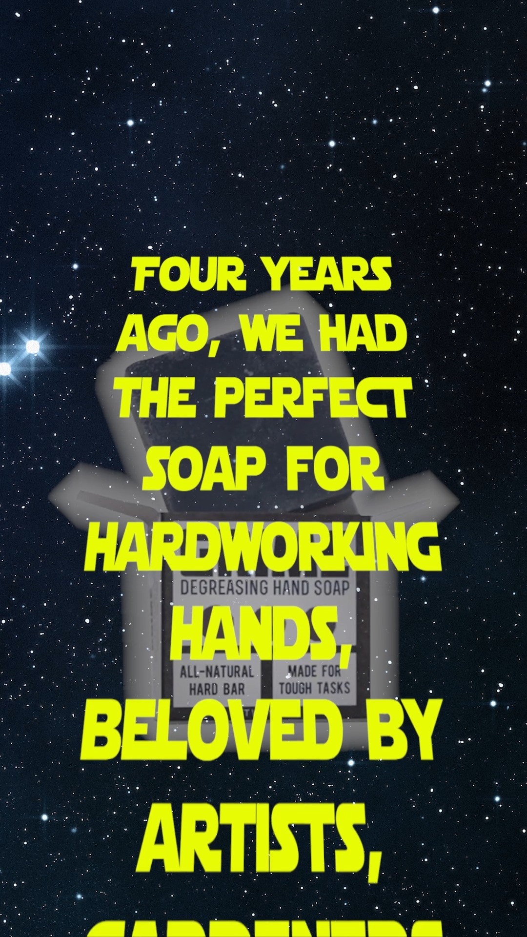 Blast from the past! 🚀 We're pretty excited to have this out-of-this-world hand soap, Ernie's Degreasing Hand Soap. This will be a favorite for artists, garderners, mechanics and anyone else with hardworking hands.