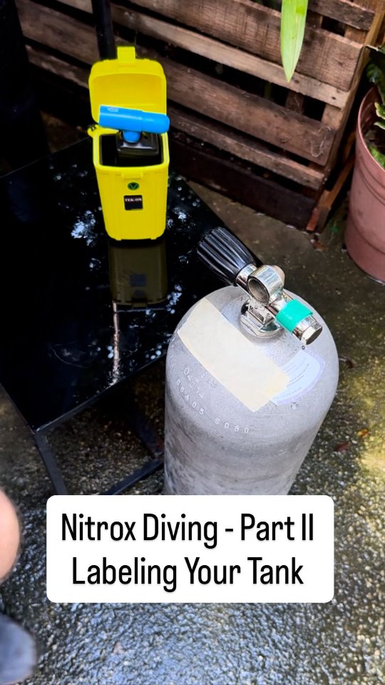 How to label your nitrox tank ready for use.
#sidemountdiving #nitrox #nitroxdiving #technicaldiving #cavetraining