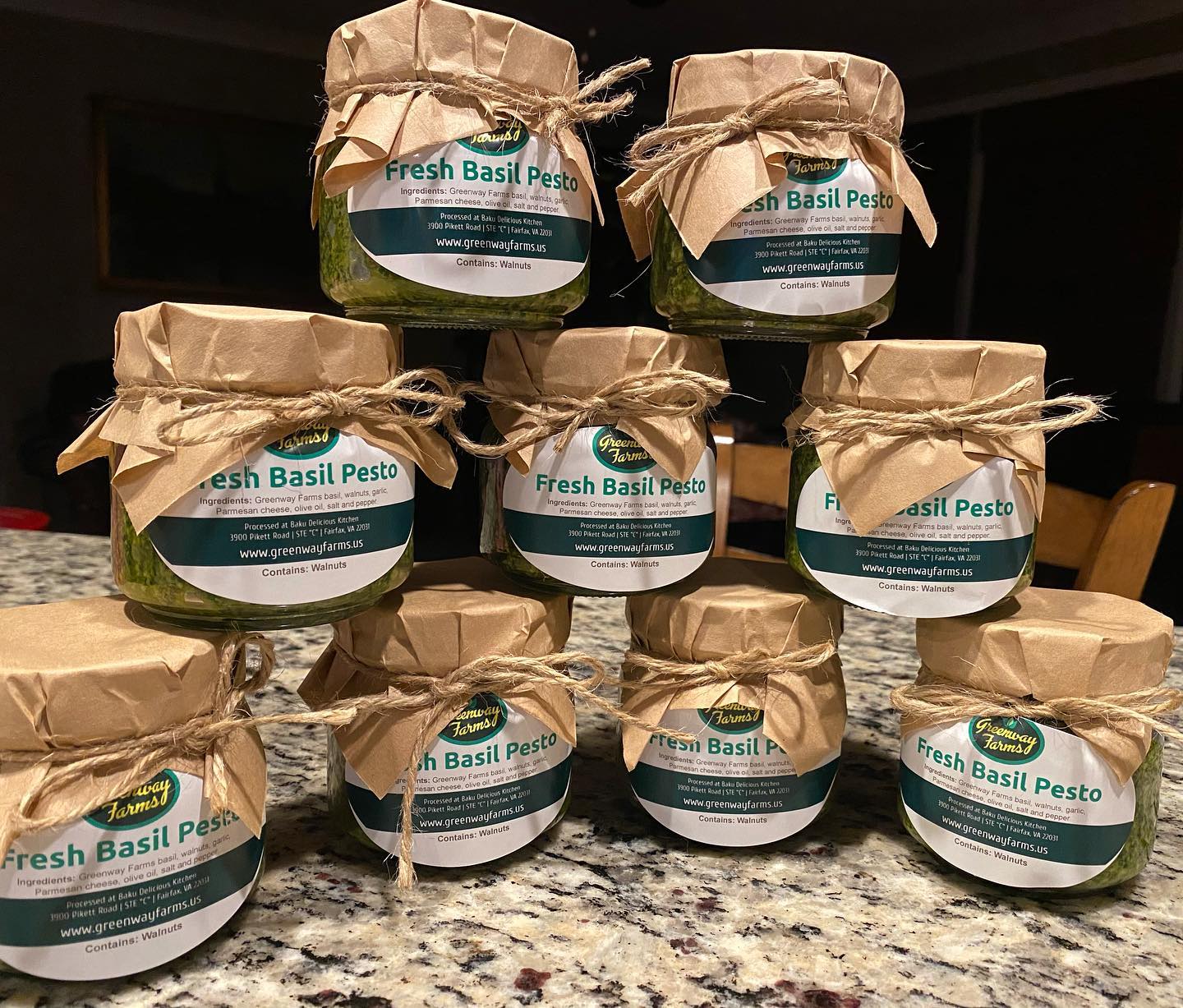 Delicious pesto made from our own basil! Go try it on Saturdays at Derwood Farmers Market! 🌱💚 #fresh #readymade