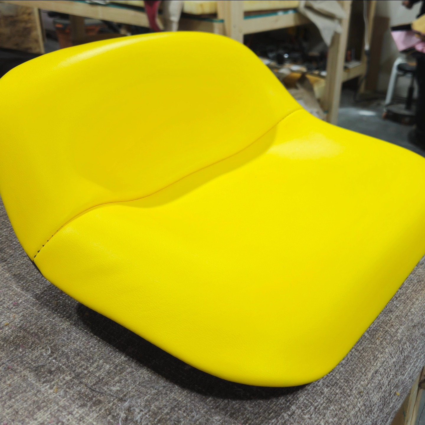 Freshly restored and ready for the field!
This bright yellow beauty is a custom-built seat for a John Deere tractor restoration. All we had was the original metal frame—so we cut new foam, designed a tailored pattern, and brought it back to life from scratch.
Whether you're reviving a classic or building from the ground up, Elegance Upholstery has you covered.
#TractorRestoration #JohnDeere #UpholsteryShop #CustomUpholstery #FarmEquipmentRestoration #EleganceUpholstery #MadeInLethbridge #BeforeAndAfter #FoamFabrication #SkilledTrades #RestorationWork