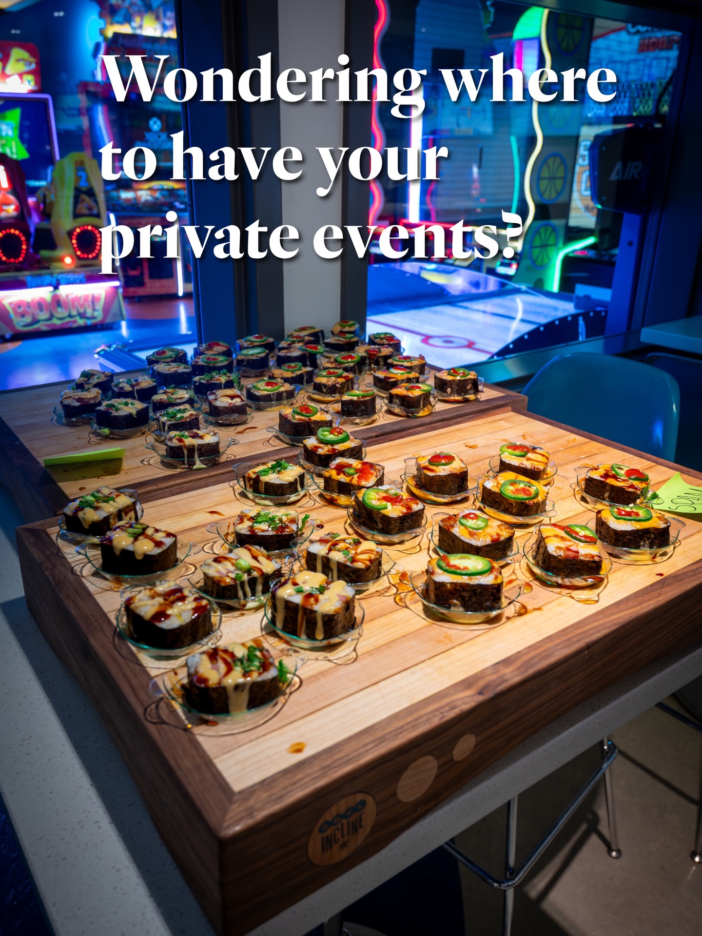 Birthdays, team parties, celebrations of all kinds 🎉
Book your private event with Bowl Incline and let the good times roll 🎳