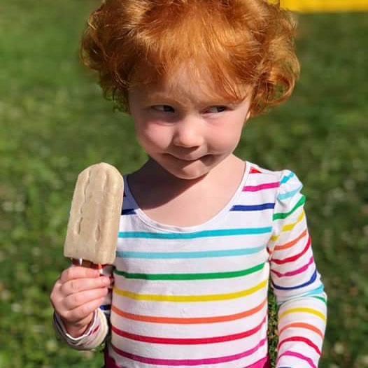 If you missed “Art in the Park” then you missed out on a Banana Cream Fox Pop - this adorable pop fan did not miss out