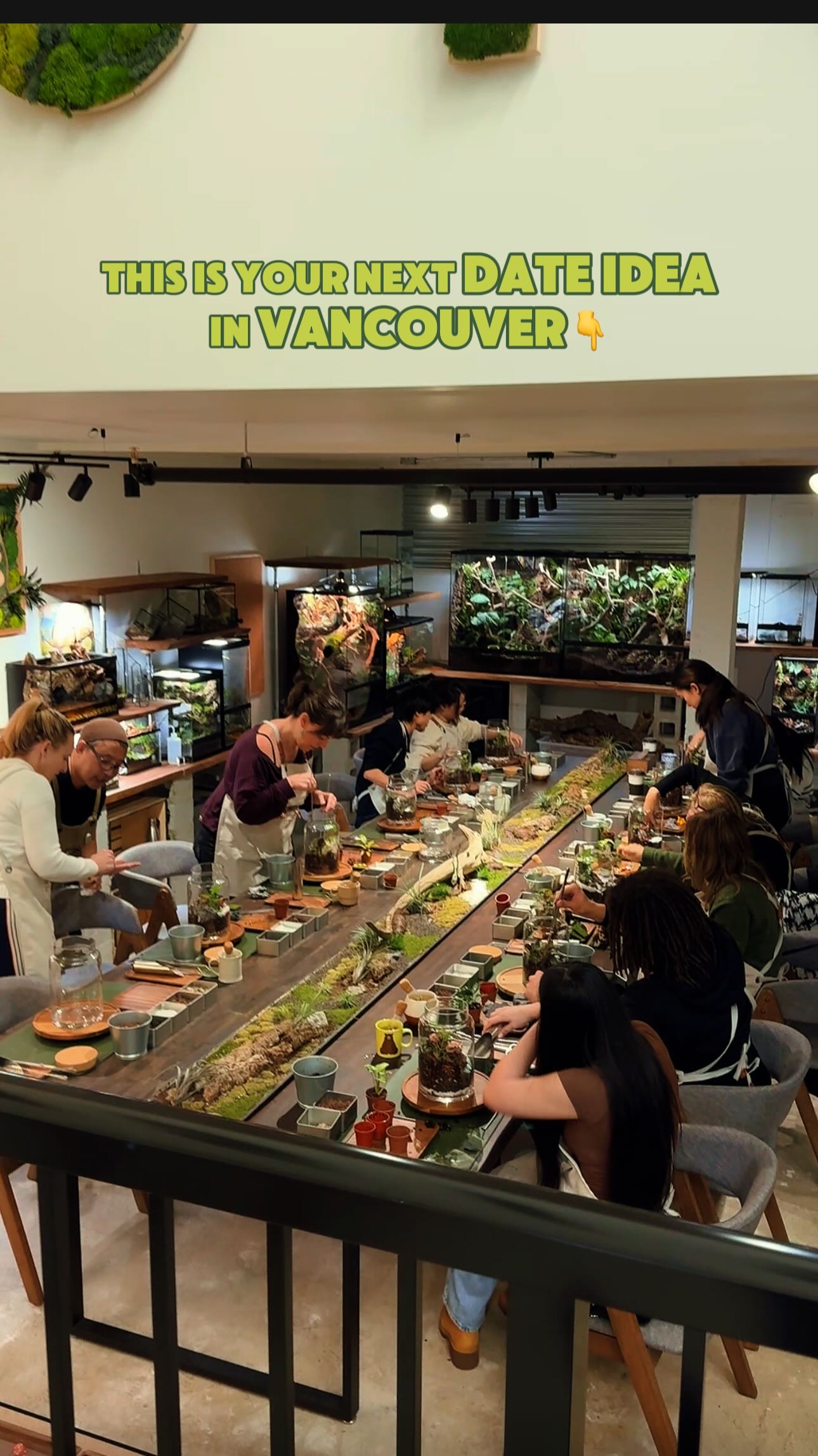 This is your next date idea in Vancouver 🌿
Building a terrarium from scratch — choosing every plant, placing every layer, and slowly shaping your own little world.
It’s fully hands-on, surprisingly calming, and so satisfying to see everything come together.
And the best part? You get to take your living piece home and watch it grow.
#terrariumworkshop #plantlovers #thingstodoinvancouver #valentinesurprise #datenight