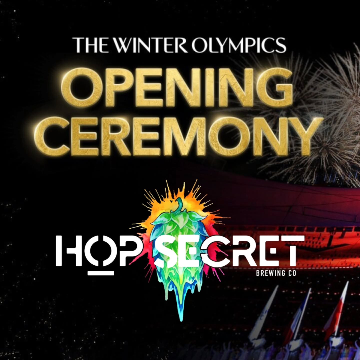 🔥 OLYMPICS ARE ON AT THE TAPROOM 🥇🍻
We’ll be screening the Olympic Opening Ceremonies and Games in the taproom — come watch the world’s best compete while you sip something cold.
📺 Screens on
🌍 Global competition
🍺 Local beer
From the Opening Ceremonies to the must-see events, we’ve got it on. Swing through, grab a pint, and catch the action.
#Olympics #OpeningCeremonies #WatchParty #TaproomVibes #DrinkLocal CheersToGold
