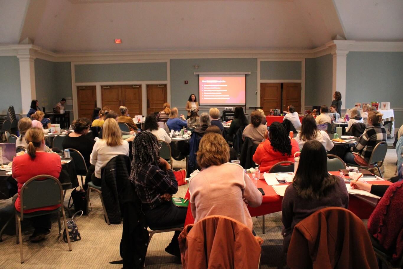 Yesterday we were thrilled to welcome nearly 50 early childhood educators as our Lunch and Learn series continued with an engaging training on emotional regulation in preschoolers.
As part of our ongoing commitment to helping schools provide high-quality programs, this series was created to offer meaningful, practical professional development that educators can immediately bring back to their classrooms.
Our presentation, 💛 Big Feelings, Little Learners: Supporting Emotional Regulation in Preschoolers, 💛 focused on understanding the “why” behind young children’s emotions and equipping teachers with tools to guide children through frustration, excitement, disappointment, and everything in between. Participants explored strategies for building emotional vocabulary, modeling regulation, and creating classroom environments where children feel safe, supported, and understood.
We are so grateful for the educators who spent their afternoon learning and growing together — and inspired by the shared dedication to nurturing confident, resilient, emotionally healthy preschoolers. #thankyoumrszambitoandmrsmcgowan