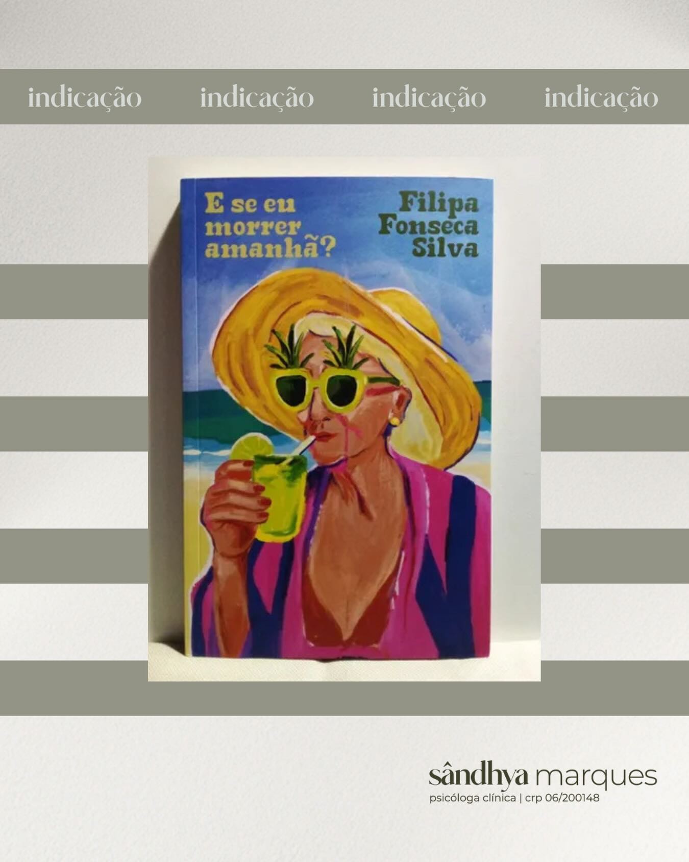 por aqui, minha terça de carnaval foi pra desacelerar e terminar essa belezura :)
o livro conta a história de helena, uma mulher que nunca se sentiu muito feliz nem satisfeita em seu casamento. o que ela mais desejava era poder fazer as próprias escolhas e viver uma vida livre.
quando ficou viúva, aos 69 anos, descobriu um mundo de possibilidades nas amizades, nos amores e no sexo.
foi então que passou a ir em festas e bares, a usar o tinder e a explorar um novo mundo de prazeres e liberdade.
achei que essa indicação de leitura combinaria pra hoje porque, apesar de se passar em portugal, consigo tran-qui-la-men-te imaginar a helena curtindo nosso carnaval hehe
uma leitura bem leve, que nos faz refletir sobre tudo o que vamos deixando pra depois - sendo que o depois pode nunca chegar
mais alguém já conhecia esse livro? 🤓