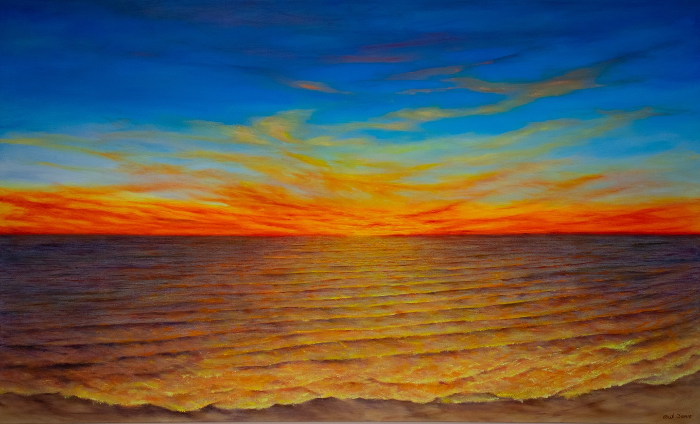 Ethereal Glow | 60" x 36"
A breathtaking sunset over tranquil waters — warm golds, soft blues, and delicate brushwork to center any room. Limited availability. Link in Bio #EtherealGlow #FineArt #ArtCollector #InteriorDesign #HomeDecor #SunsetArt