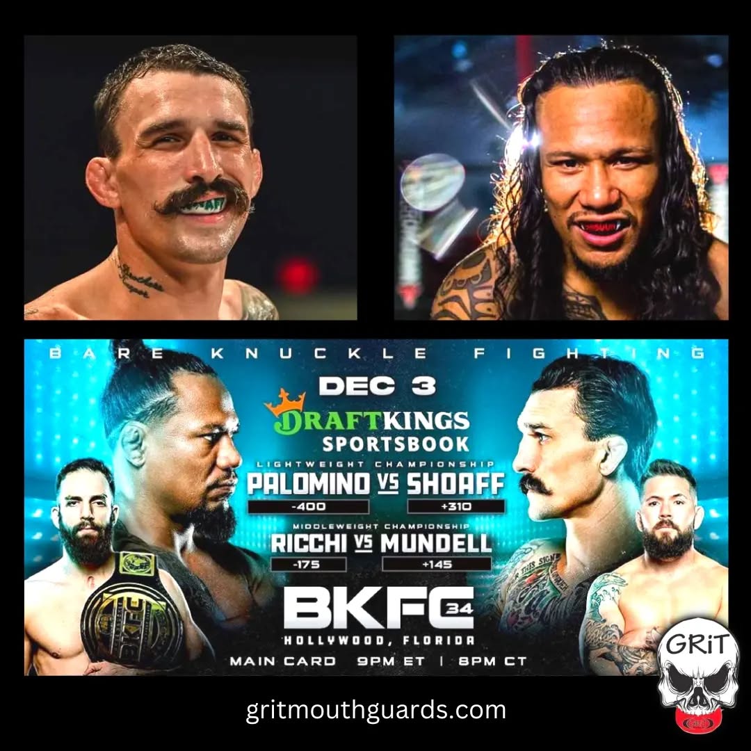 Whoa! Watch two GRiT-sponsored athletes go toe-to-toe on tonight's BKFC card! Best of skill, gentlemen! #bkfc #bareknuckle #gritmouthguards #teamgritnation
