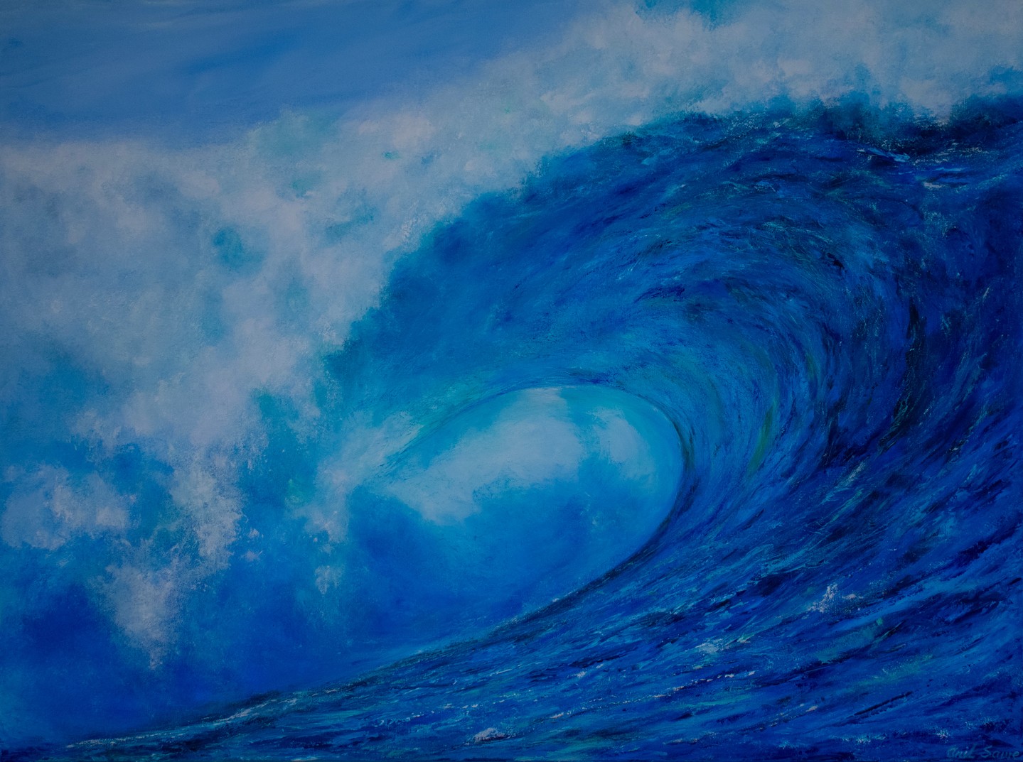 The Depths of Blue — 40" x 30"
Dive into deep blues and dynamic brushwork that bring the ocean’s motion into your space. A statement piece that balances energy and calm. Link in Bio
#OceanArt #ArtCollector #HomeDecor #FineArt #BlueArtwork #WallArt #ContemporaryArt