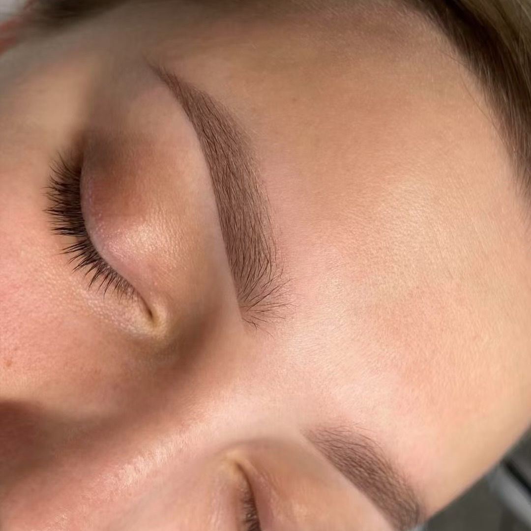 Healed eyebrows after two procedures, Korean technique and materials #pmusofia #permanetmakeupsofia #eyebrowssofia