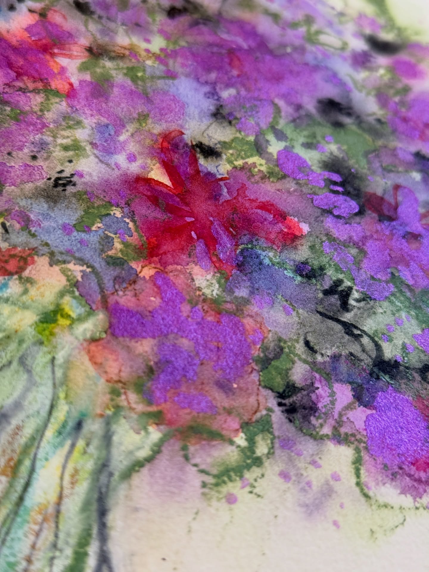 I have been having the absolute best time in the studio lately with a whole new series of work pouring out 💜 Multiple actually…
There’s a whole lot of blossoms going on… and birds… and butterflies!
Clearly all still very much in the botanical realms 😁🌿🌷🦋 My inspiration hasn’t shifted very far I suppose, but new expressions unfolding ✨ Here’s a little sneak preview…
I think it also has more than a little bit to do with some of my materials inspiring me too - these shimmery and deeply pigmented Ruco watercolours are very magical 🥰 Since adding a few more fun colours to my palette over the past month I’ve been “playing” more and more again - which is sooo wonderful for the spirit, but is also an important part of “working”. It is often exactly what leads to new ideas, breakthroughs and the evolution of different works or techniques as well 😊✨
#creativejourney #creativeinspiration #artistinspiration