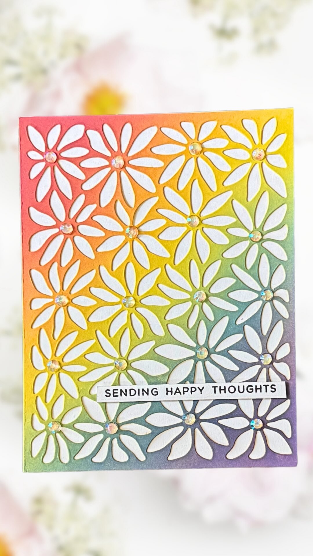 🌼 I’ve been enjoying making rainbows with color cardstock as my base. I wanted to make a joyful card so I did just that.
I used the Daisy Cover Plate + Everyday Sentiment Strips 2 Stamp Set from this month’s Hero Arts release.
#cardmaking #cardmakersofig #heroarts #sharehandmadekindness #papercrafts