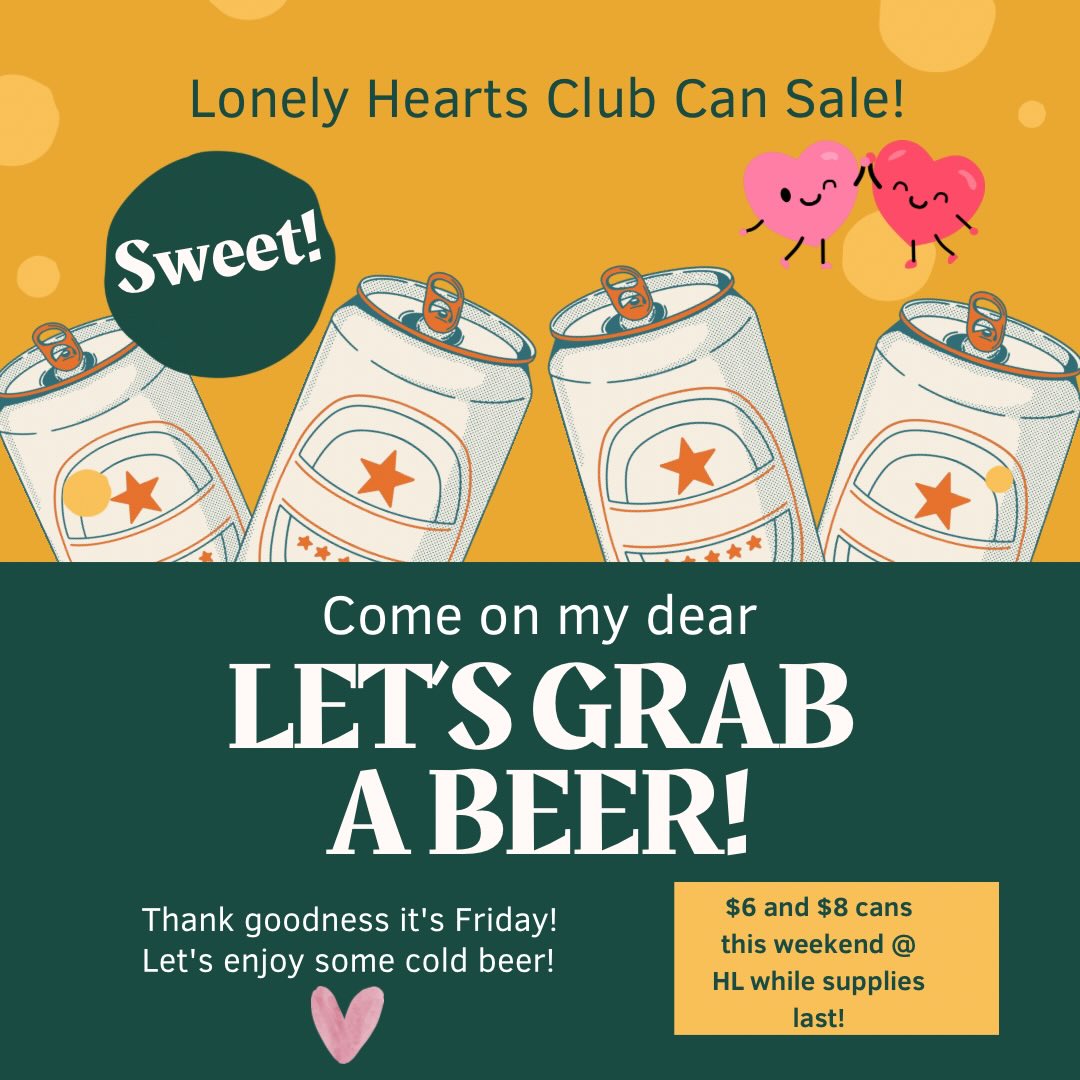 Join us this weekend for a little can sale! We’d LOVE to see you! 💕🤖