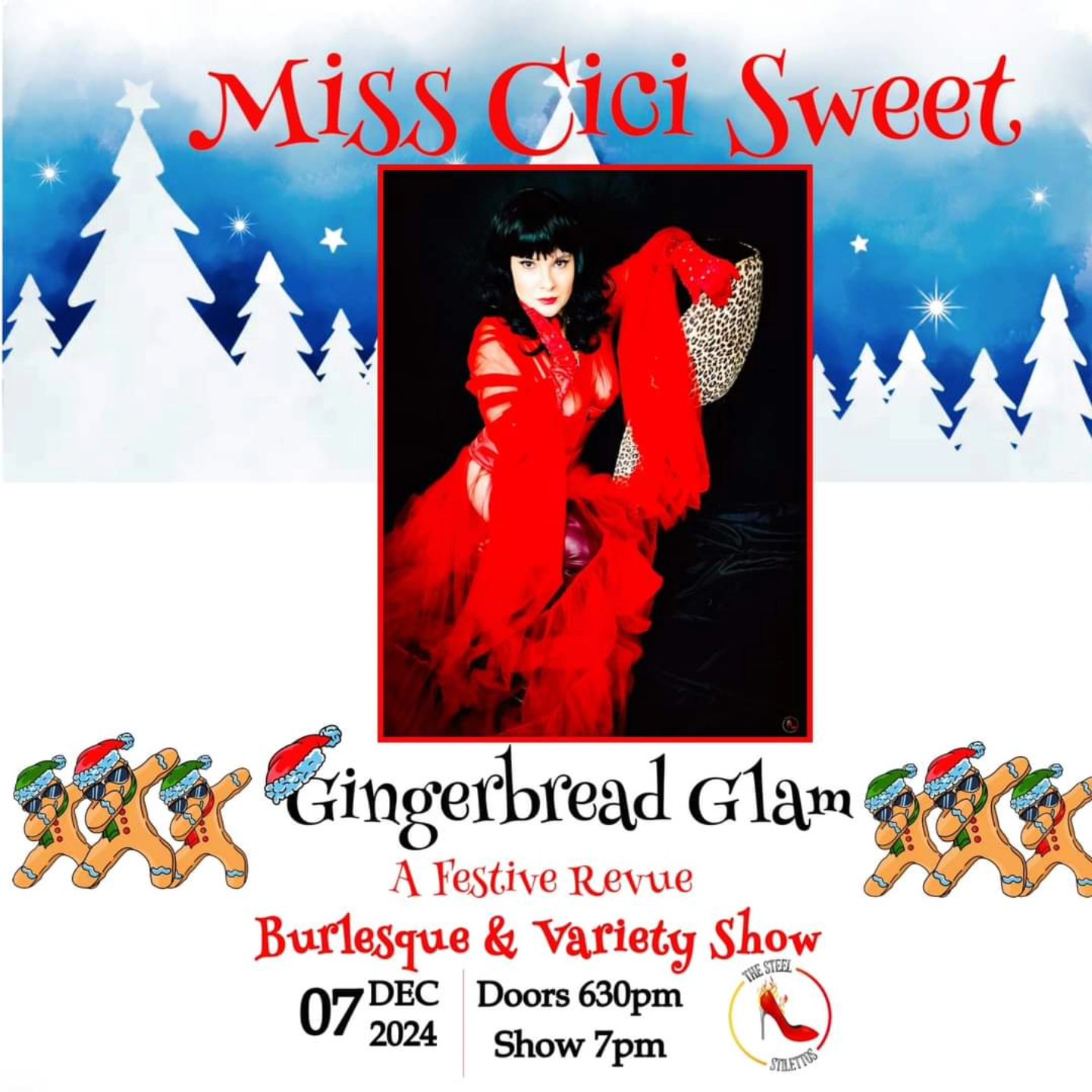 Join The Steel Stilettos at Artsquest Visitor Center for unique holiday show with a narrative around each performer that will be sure to entertain you and yours ! Show at 7pm
**Free entry into Christkindlmarkt Bethlehem
starting at 530pm with a ticket to this show!
Performer: Miss Cici Sweet
Gingerbread Glam: A Festive Revue
#steelstacks_pa #thesteelstilettos #burlesque #burlesqueshow @steelstacks_pa