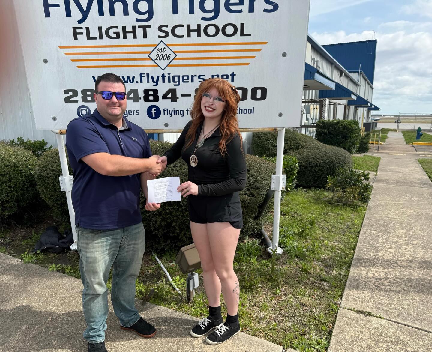 A big congratulations to Keelin Hawkins on the successful completion of your Commercial Pilot Checkride. Kudos to CFI Zac Smith on bringing her this far, all at Flying Tigers!