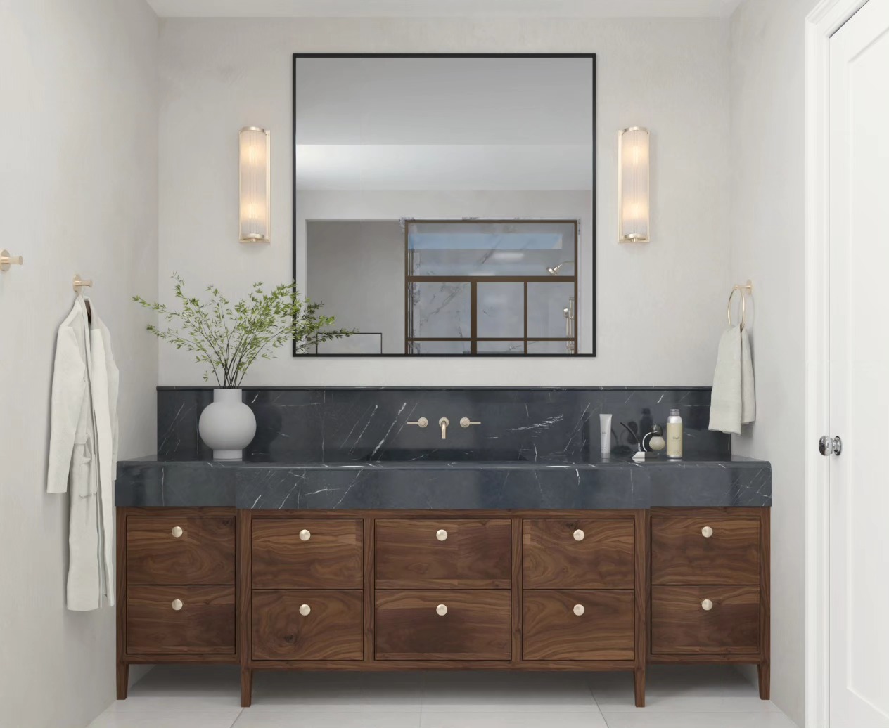 New design in the works. This bathroom proves that great design doesnāt need to shout.
Thoughtfully curated materials and refined details make this understated space feel effortlessly elevated.
#LuxuryInteriors #DesignBuild #customvanity #WestchesterHomes #customhomes
#interiors
#interiordesigninspiration #bathroomdesign #bathroominspo #luxuryinteriordesign #luxuryliving #renovation #remodel #customhomes #homeinspo