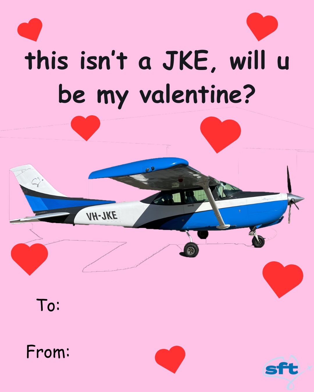 Happy Valentines Day, with love from Sydney Flight Training💌
Send this to your crush, we dare you😉
#valentinesday #valentine #valentinescards #aviation #flighttraining