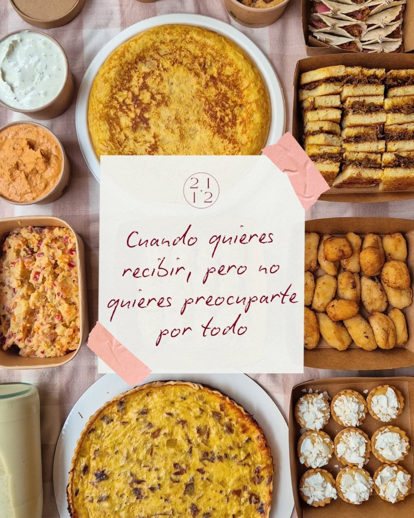 Hay momentos en los que quieres recibir,
pero no estar pendiente de todo.
Pensar el menú, calcular cantidades,
organizar tiempos, preparar, recoger…
En 21·12 hacemos cajitas pensadas
para que tú solo tengas que disfrutar.
No es solo comida.
Es cuidado, organización y tranquilidad.
Yo me ocupo para que tú no tengas que pensar.
#cateringmadrid #EventosMadrid
