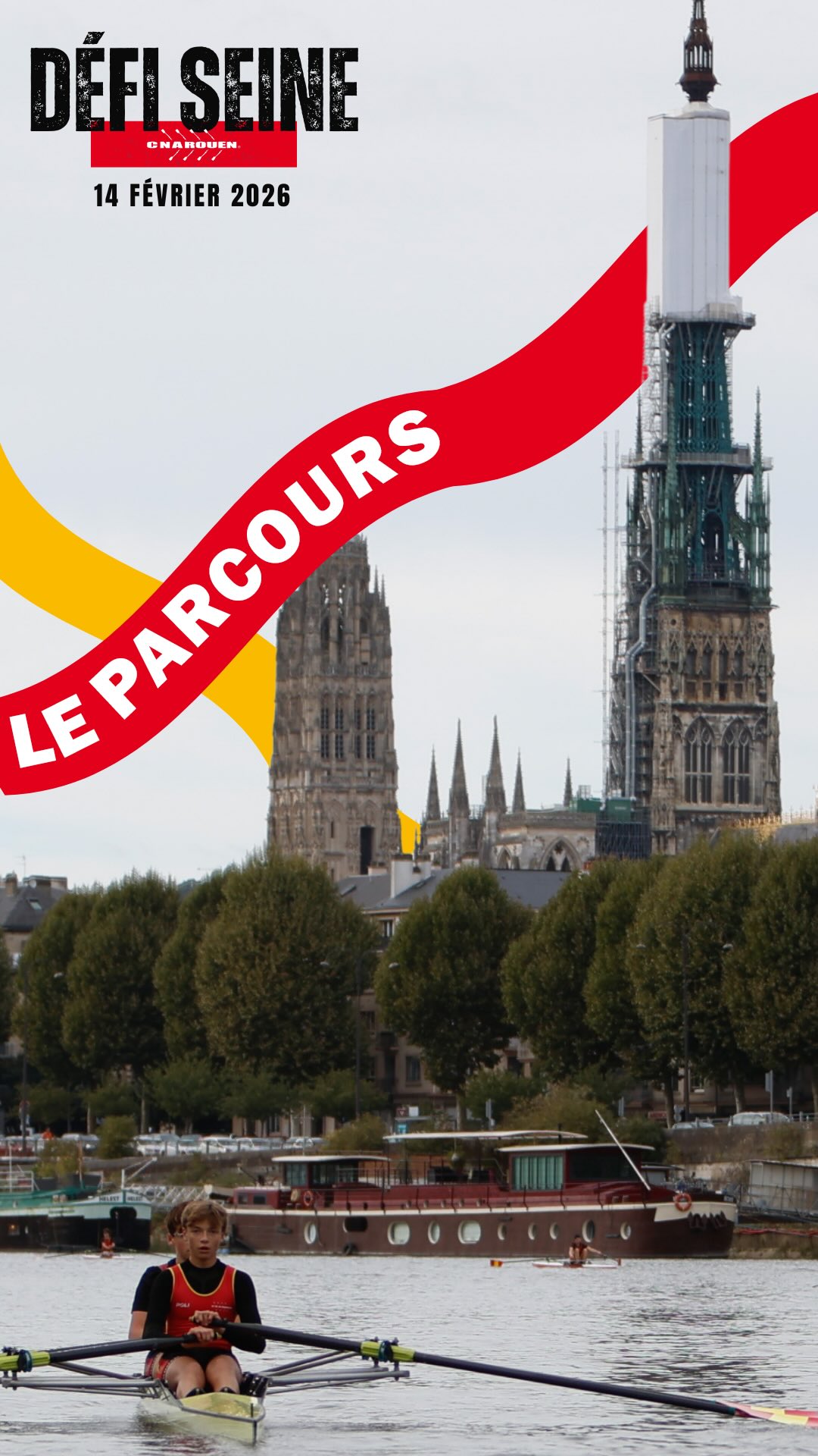 Découvrez le parcours du Défi Seine 2026 🔥🏁
Au programme, un aller-retour de 6.4km au coeur de Rouen.
Le 14 février, venez participer aux animations proposées au 108 : 5km de course à pied en partenariat avec le @rouen_sports, puis une séance d'Avi'Fit à 11h30 (réservation sur avironrouen.fr).
Départ de la course à 12h15 🚣