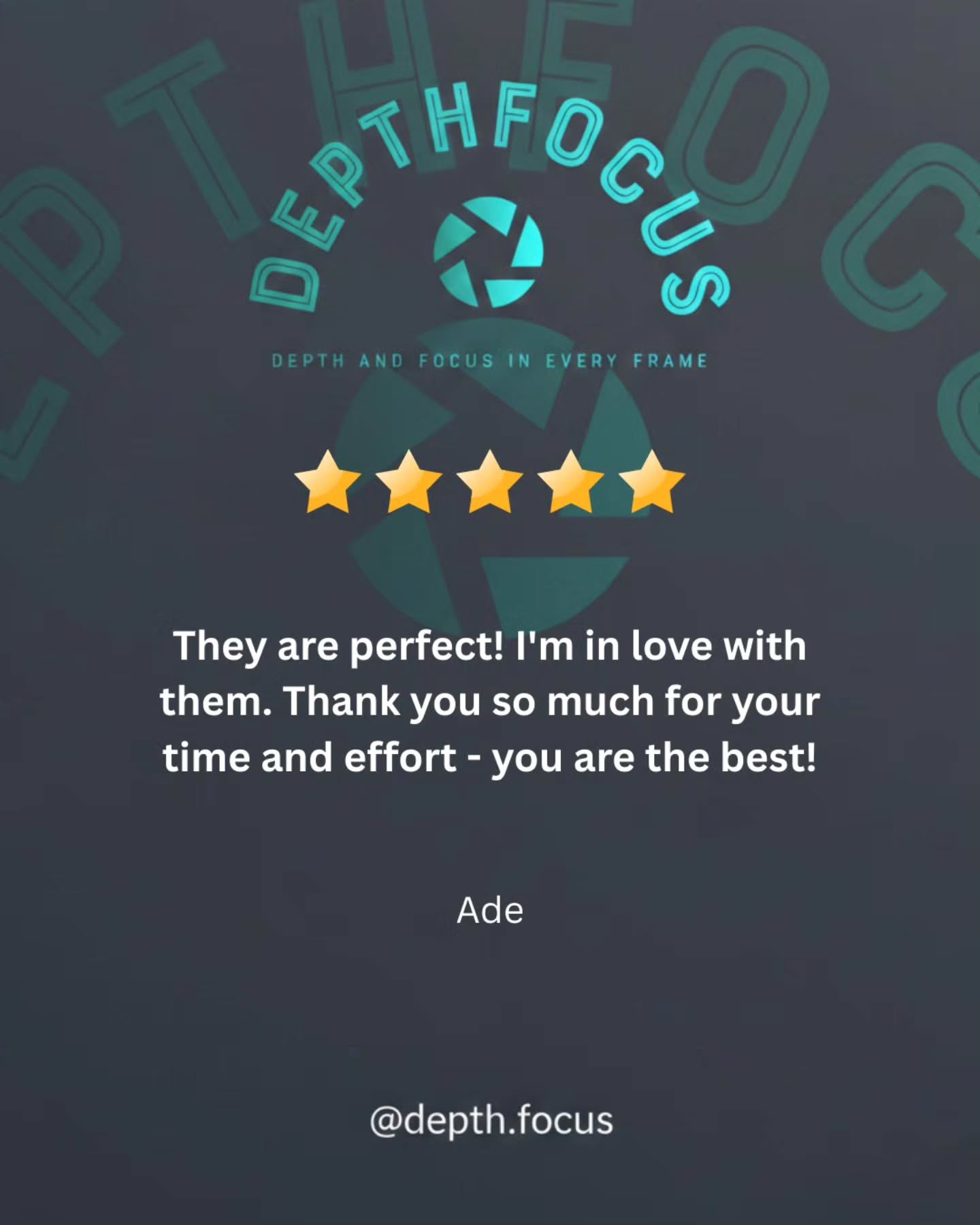 Nothing better than hearing this after a portrait shoot ⭐⭐⭐⭐⭐
Thanks Ade, we loved shooting your portraits and honestly buzzing you’re happy with them.
Main character energy, captured.
If you are looking for a portrait shoot get in touch, let us create something you will love.