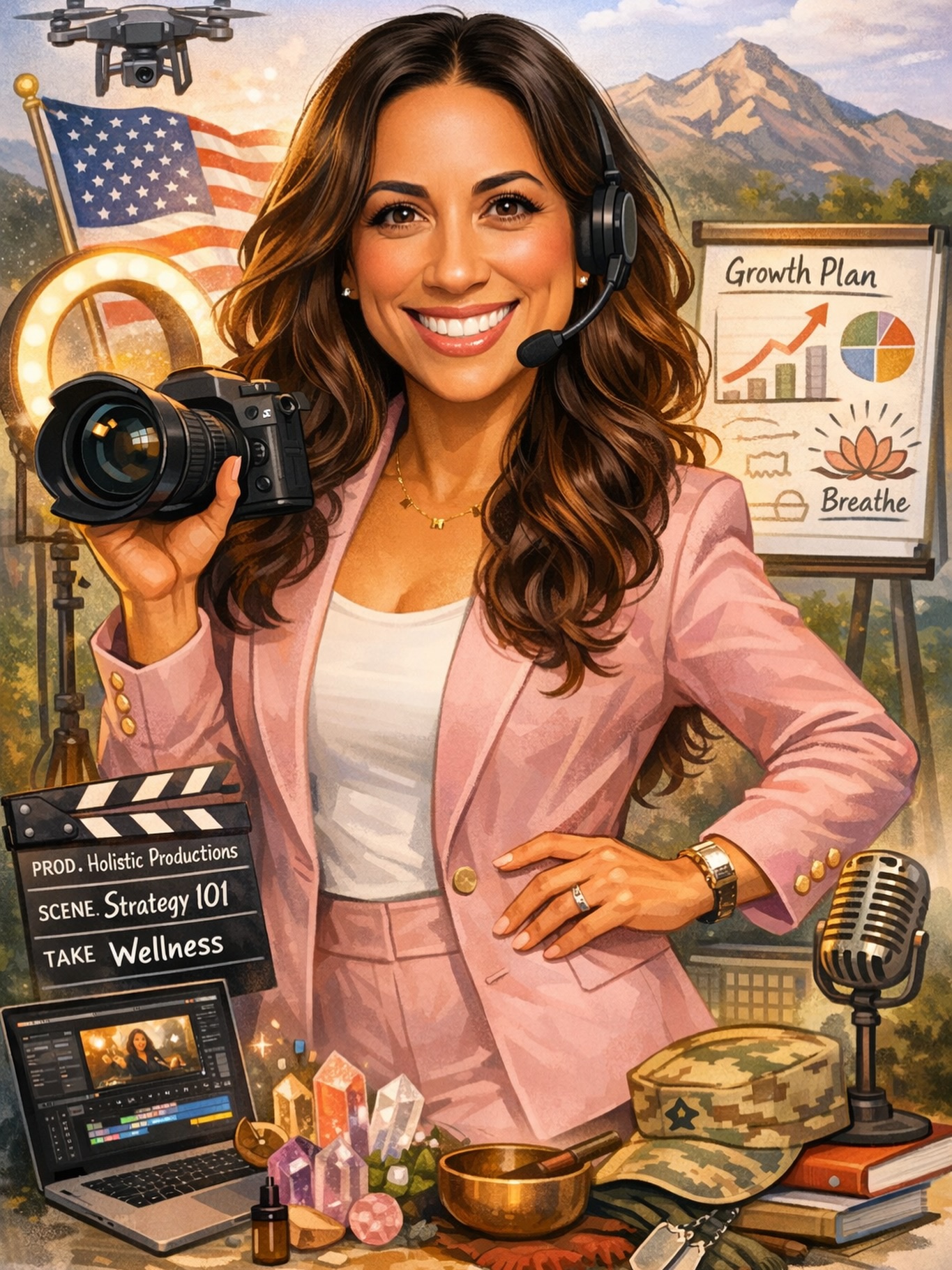 ✨ POV: when your job description can’t fit in one box… so you become the box 📦😌
Camera in one hand 🎥
Strategy in the other 📊
Wellness, leadership, creativity, and a little military-grade adaptability woven through it all 🇺🇸
This caricature perfectly captures what my real life looks like:
building brands, telling stories, guiding humans back to themselves, and somehow making it all work together. And yes still reining true with the crystals on my desk! ✨
Multi-passionate isn’t a phase.
It’s the strategy.
Tell me — which detail is your favorite? 👀💖
#MultiHyphenate
#CreativeCEO
#WomenWhoLead
#WellnessMeetsStrategy
#StorytellingWithPurpose
MilitarySpouseLife
BuildTheLifeYouWant