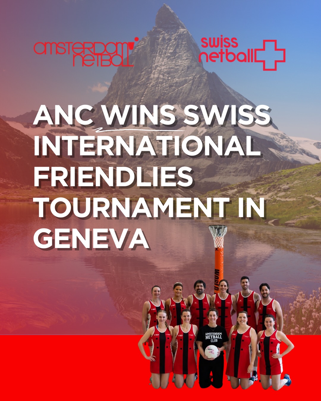 🏆🏆🏆 CONGRATS to our Geneva Team!! They played 6 games totalling 192 minutes of netball in 2 days and won the @swissnetball International Friendlies Tournament 💪❤️🏐