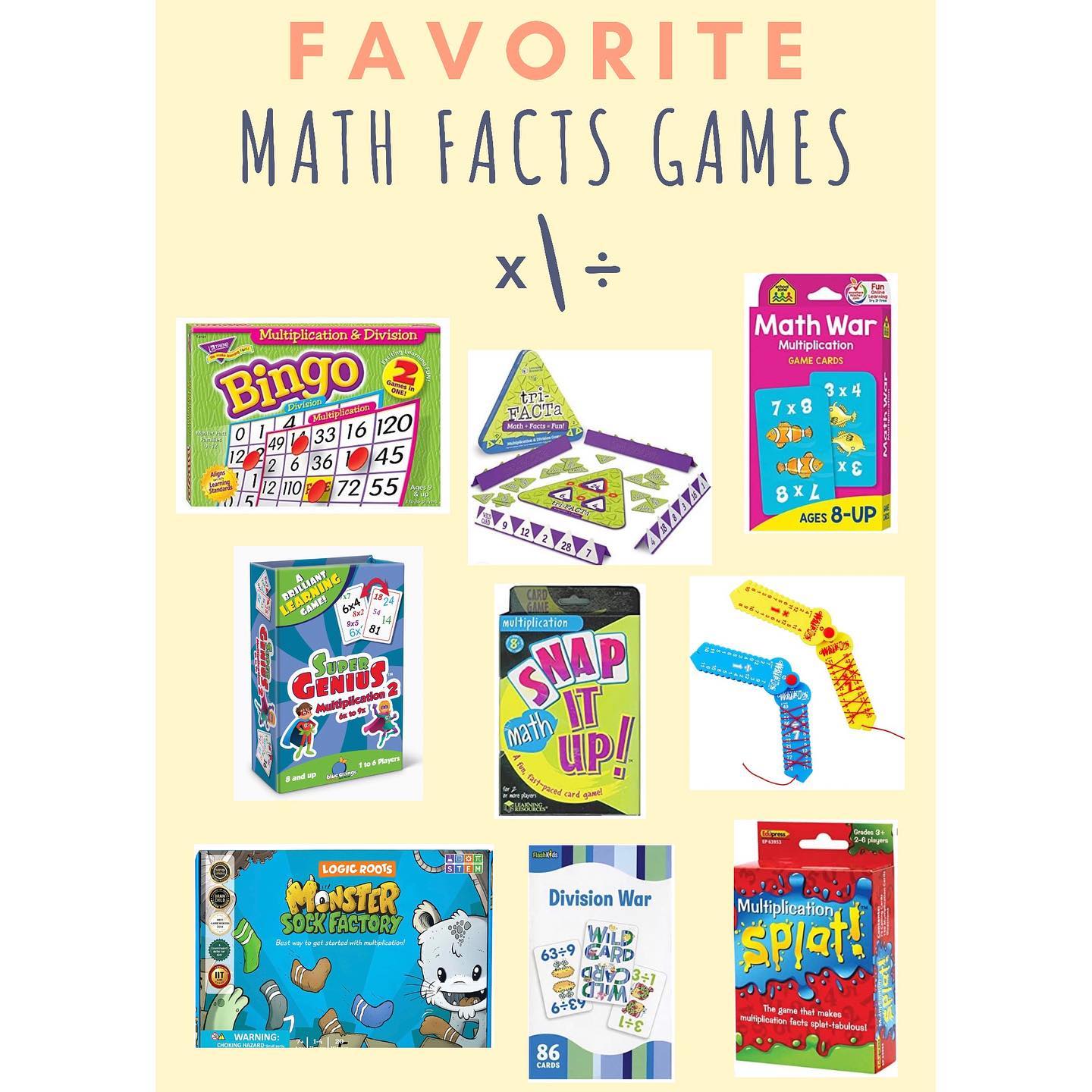 I always recommend that children practice their math facts over the summer! As calculations become more and more complex, having math facts automatized will help students solve these more complicated problems with greater ease and more confidence. If you would like some ideas, here are some ways to practice those multiplication and division facts over the summer or during the year (beyond just flashcards!).