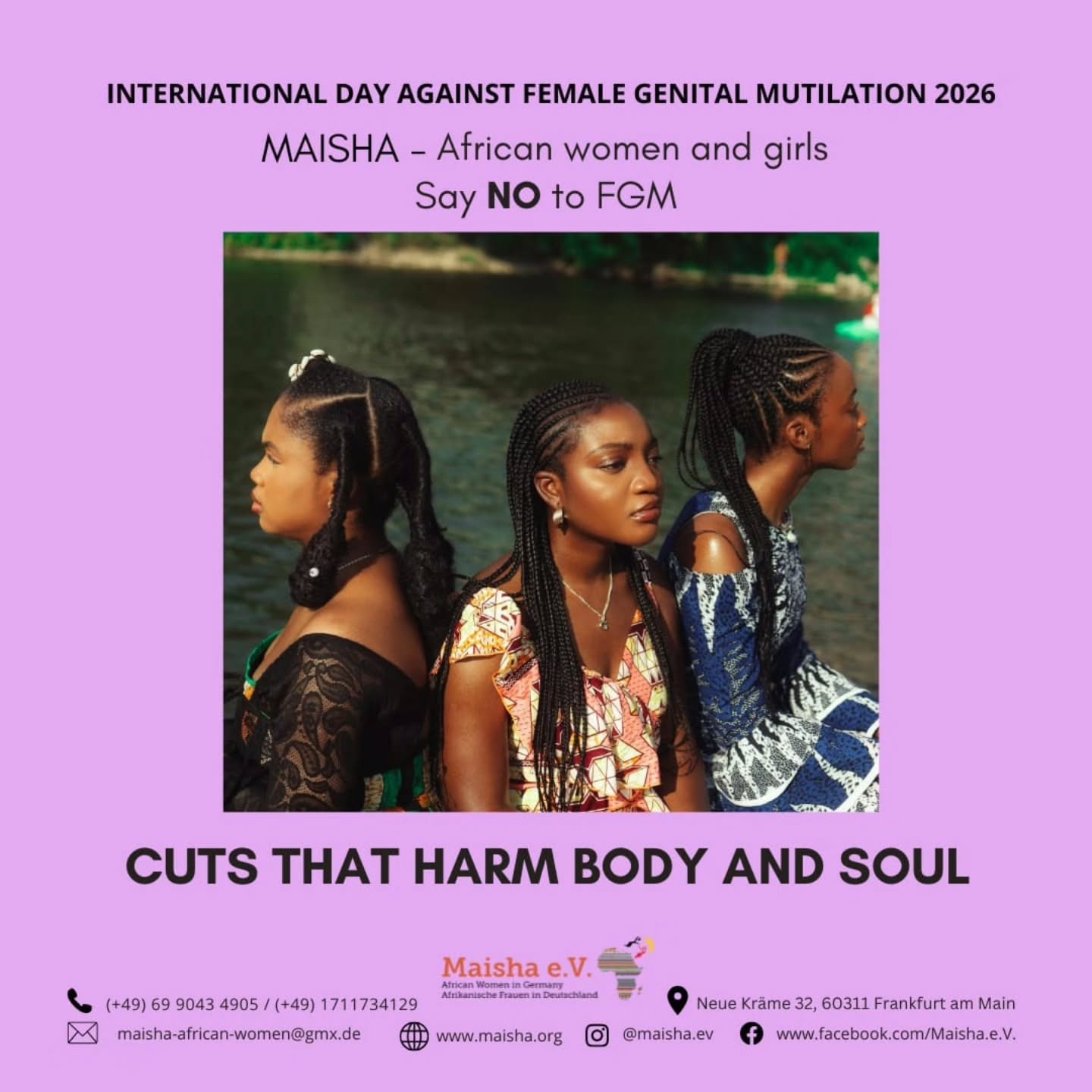 Female Genital Mutilation (FGM) is a serious violation of human rights and a form of violence against girls and women. It involves the injury or removal of female genitalia for non-medical reasons and has no health benefits. Instead, FGM causes severe short-term and lifelong consequences for physical, sexual, and mental health.
The harmful effects of FGM can begin in early childhood and continue throughout a woman’s life, affecting menstruation, childbirth, sexual well-being, and psychological health. Many survivors live with chronic pain, trauma, and complications that require long-term medical and psychosocial care.
Today, more than 230 million girls and women worldwide are living with the consequences of FGM and need access to appropriate, respectful, and survivor-centered care services. Despite global efforts, the practice continues at an alarming rate. Without accelerated action, an estimated 22.7 million additional girls are at risk of undergoing FGM by 2030.
Every year, around 4 million girls are subjected to FGM, with more than 2 million procedures occurring before the age of five. Ending FGM is urgent and possible—but only through sustained investment, community engagement, education, and the protection of girls’ rights.
---
Die weibliche Genitalverstümmelung (FGM) ist eine schwere Verletzung der Menschenrechte und eine Form von Gewalt gegen Mädchen und Frauen. Sie hat keinen gesundheitlichen Nutzen und verursacht schwere, lebenslange körperliche, sexuelle und psychische Folgen.
Weltweit leben heute über 230 Millionen Mädchen und Frauen mit den Folgen von FGM. Die Praxis beginnt oft in der frühen Kindheit und beeinträchtigt die Gesundheit und das Wohlbefinden ein Leben lang. Jährlich sind etwa 4 Millionen Mädchen betroffen, viele davon vor dem fünften Lebensjahr. Ohne verstärkte Maßnahmen sind bis 2030 rund 22,7 Millionen weitere Mädchen gefährdet. Ein Ende von FGM ist nur durch nachhaltige Investitionen, Aufklärung, gesellschaftliches Engagement und den Schutz der Rechte von Mädchen möglich.
#Invest2EndFGM
#EndFGM
#6February
#InternationalDayAgainstFGM