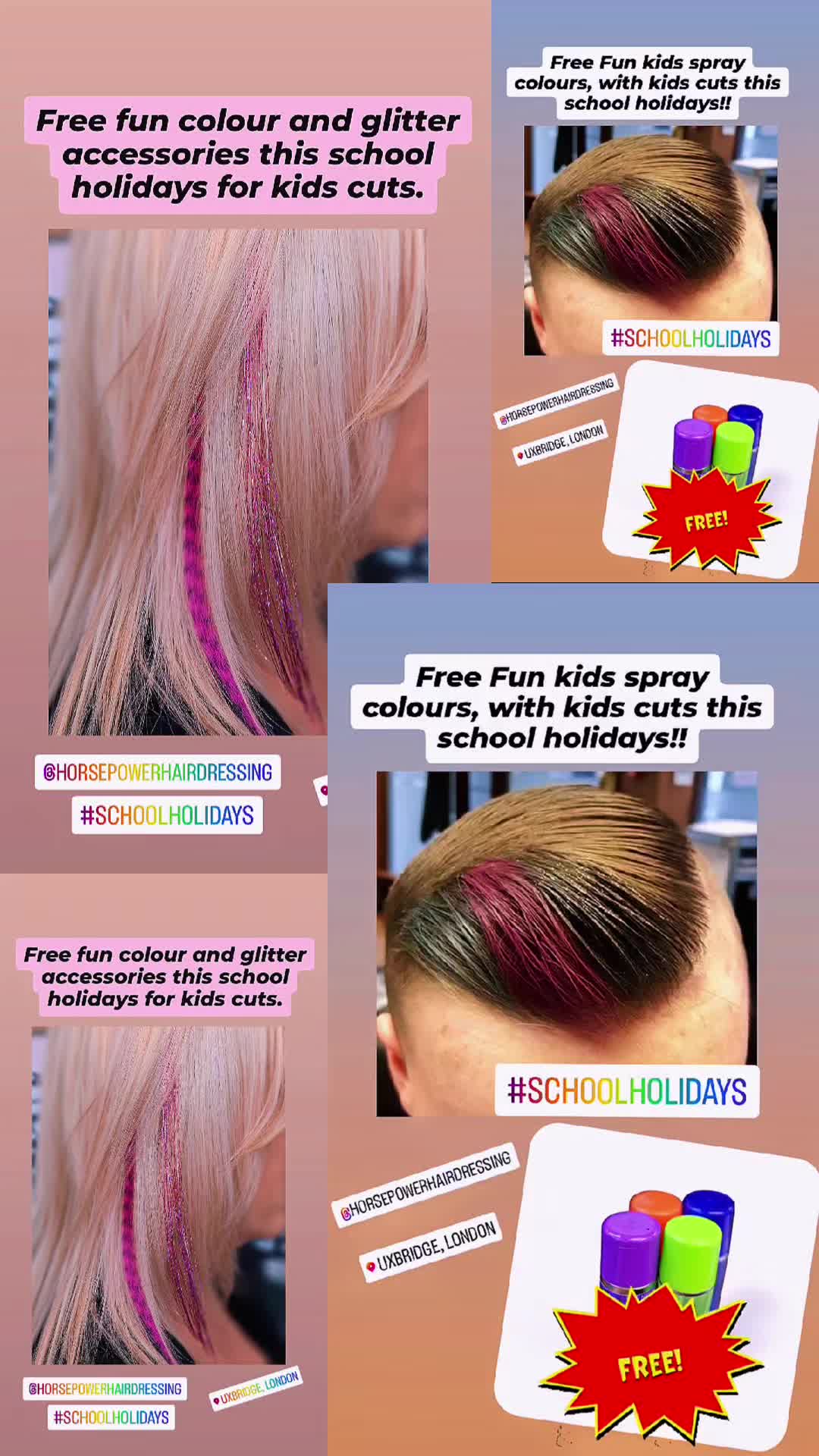 Free fun style with kids cuts this school holidays!
#hair #fun #style #trendingreels #love