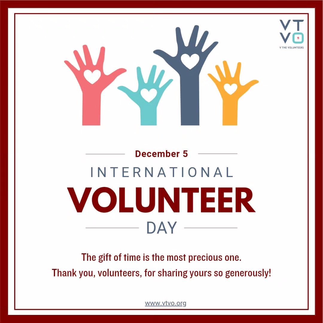 Hey Amazing Volunteers
On this Volunteer Day, VTVO wants to take a moment to recognize the extraordinary individuals who have generously given their time to celebrate the birthdays of the children ππ
Your presence brings not just presents, but the gift of happiness and love to those who need it most.
Your dedication is a testament to the power of kindness, and your efforts have a lasting impact on the lives of these children
Today, we honor you β the unsung heroes who make birthdays brighter and childhoods more memorable to children.
Thank you for being the rays of sunshine that brighten their special days β¨
Happy International Volunteer Day!
Team,
VTVO