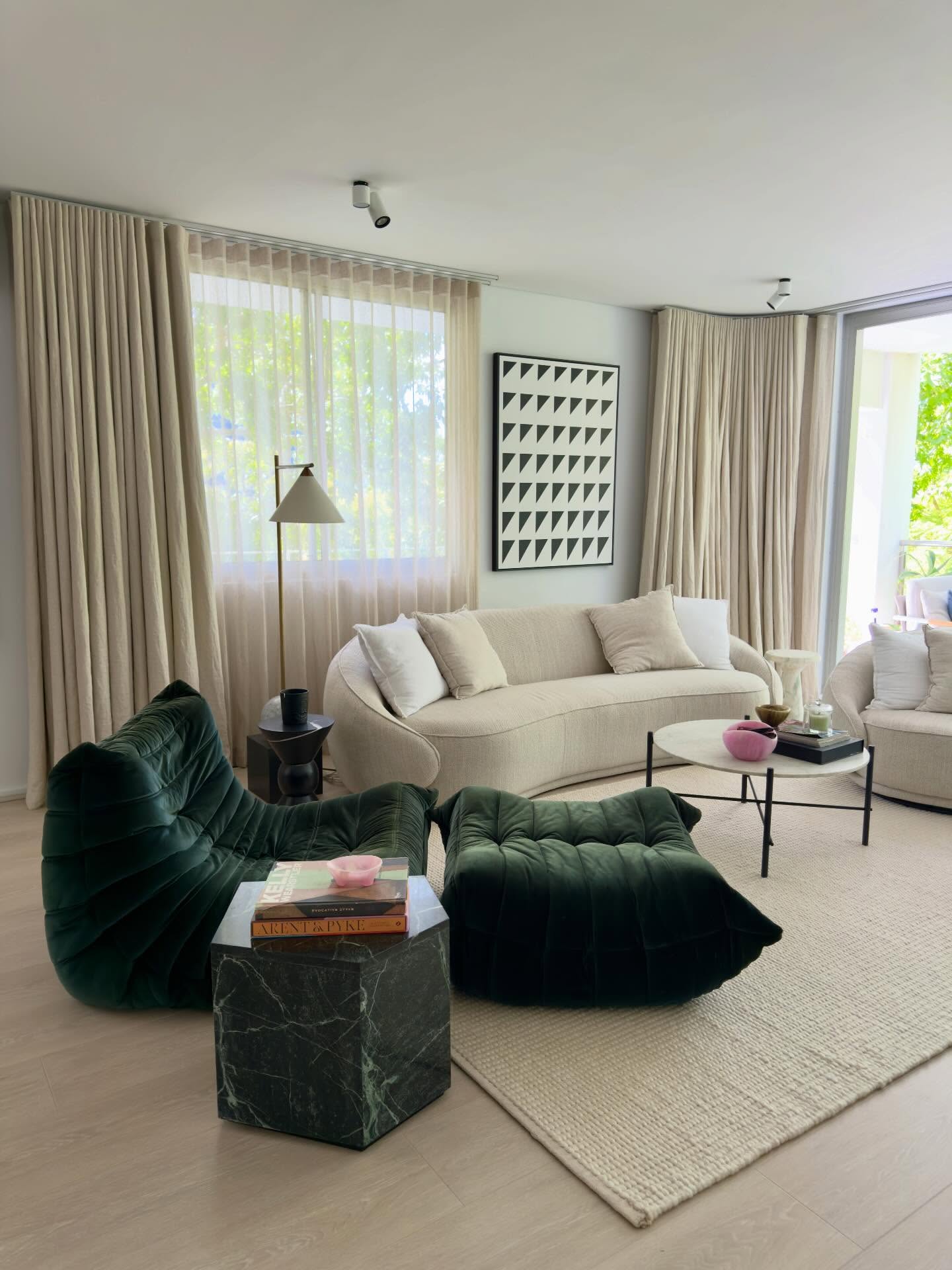 Pure linen solid and sheer curtains from our @windowstudio European Linen Collection | #curtains #drapes #windowtreatments #linen #windowstudio