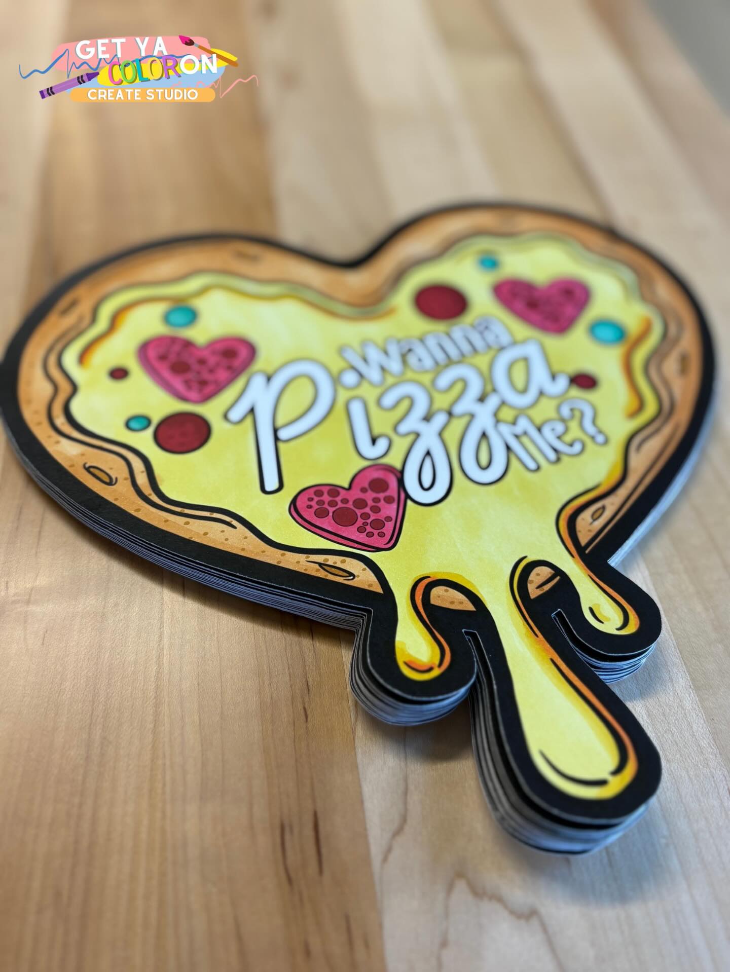 The designs are getting YUMMY this Valentine’s Day season! Tap in & grab your coloring designs before it’s too late! 🍕 🖍️ #getyacoloron #mindfulcoloring #art