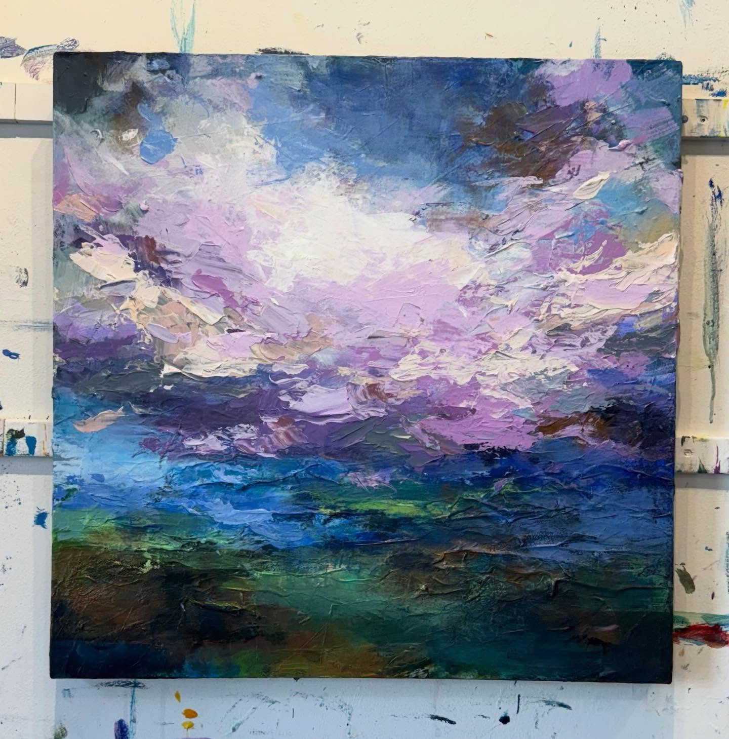 My first post of 2026!
Ive been pretty quiet on instagram, but busy (and messy) in the studio! Excited to share with you what I’ve been working on. Here’s the first piece for my latest collection!
“Break Open”
24”x24”
.
.
.
#janetpaints #newart2026 #canadianart #canadianartist #yegarts
