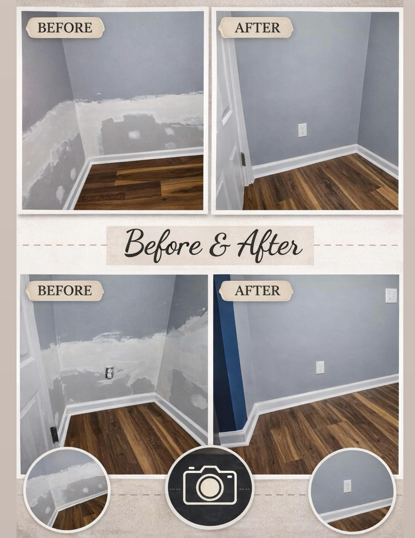 Another transformation ✨
From rough patches to smooth, clean finishes—this space is completely refreshed and ready to shine.
Book today — link in bio 🔗
#BeforeAndAfter #HomeTransformation #DrywallRepair #HomeRenovation #interiorrefresh