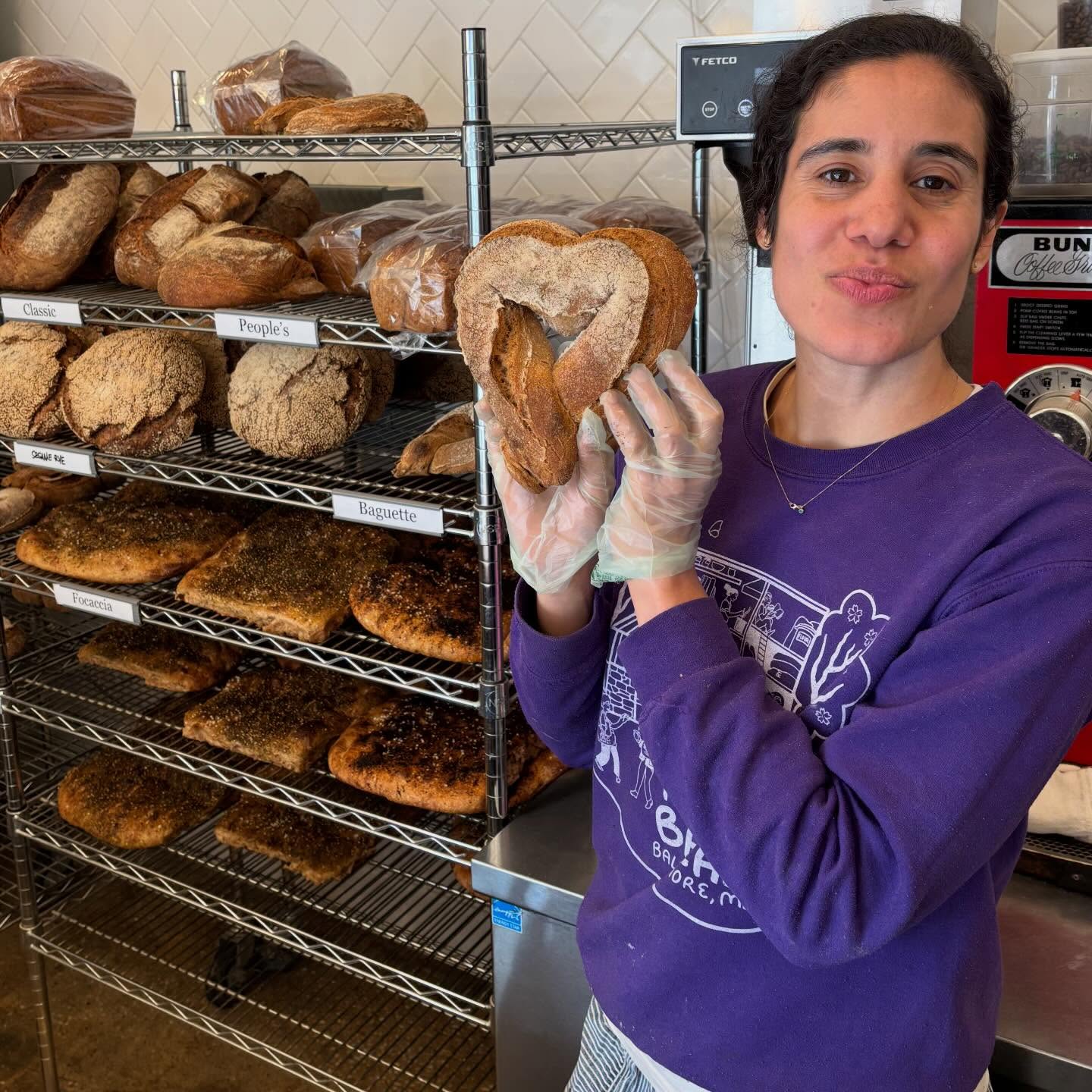 Heart shaped baguettes are here! Thursday through Saturday. Eat your heart out 🥖💗