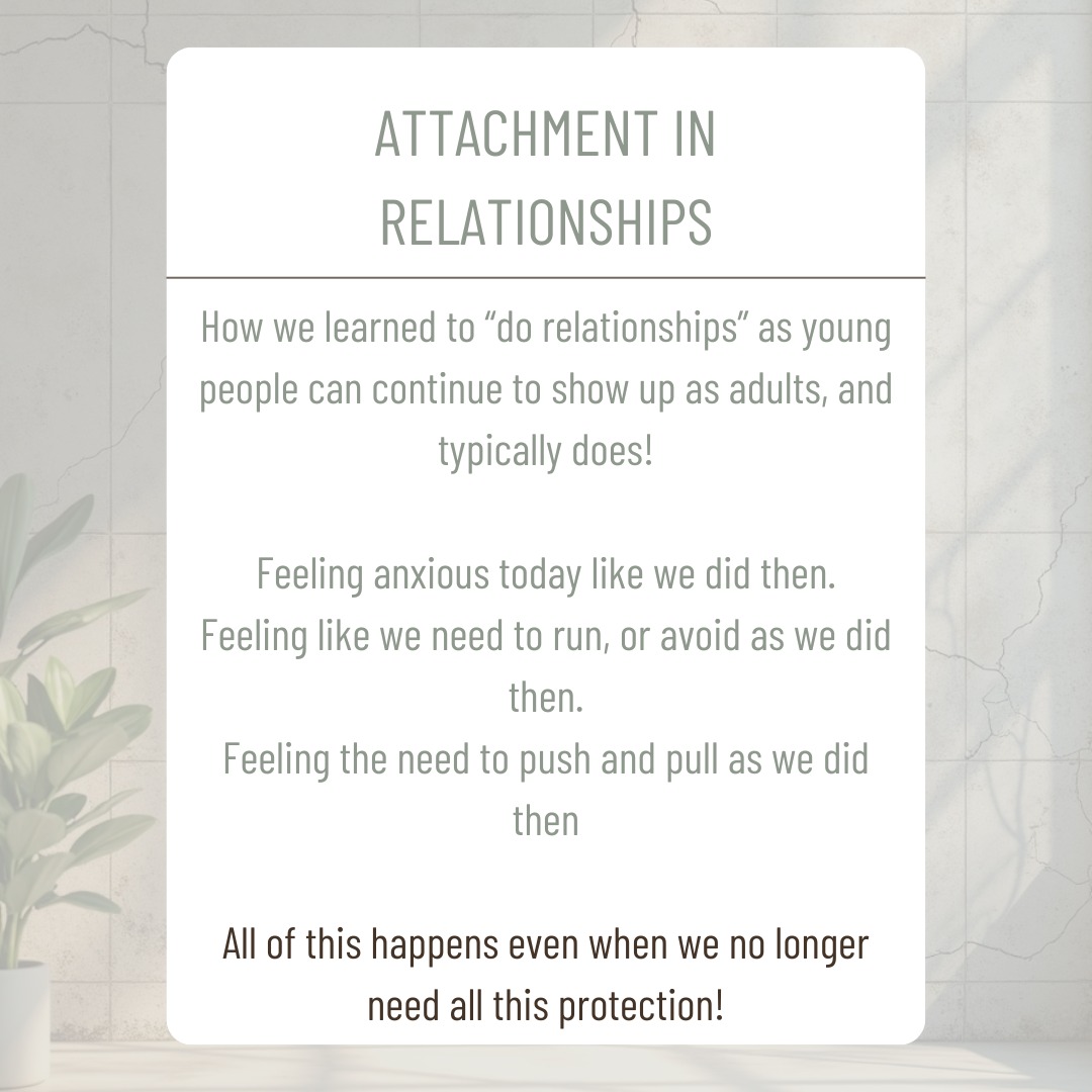 Your nervous system remembers what your attachment experiences taught you about relationships.
Thinking about the work of Janina Fisher, she talks about how interruptions in attachment (not always traumatic) don't just affect how you feel—it affects your nervous system's capacity to tolerate proximity.
You might:
▪ Pull away when someone gets too close
▪ Panic when you sense distance
▪ Feel unsafe even in safe relationships
EMDR reprocesses the early experiences that disrupted or impacted your view of attachment to others.
Connection can feel different over time.
Sources: Janina Fisher, EMDRIA.org 💙
#EMDR #NervousSystemHealing #AttachmentTrauma #TraumaTherapy